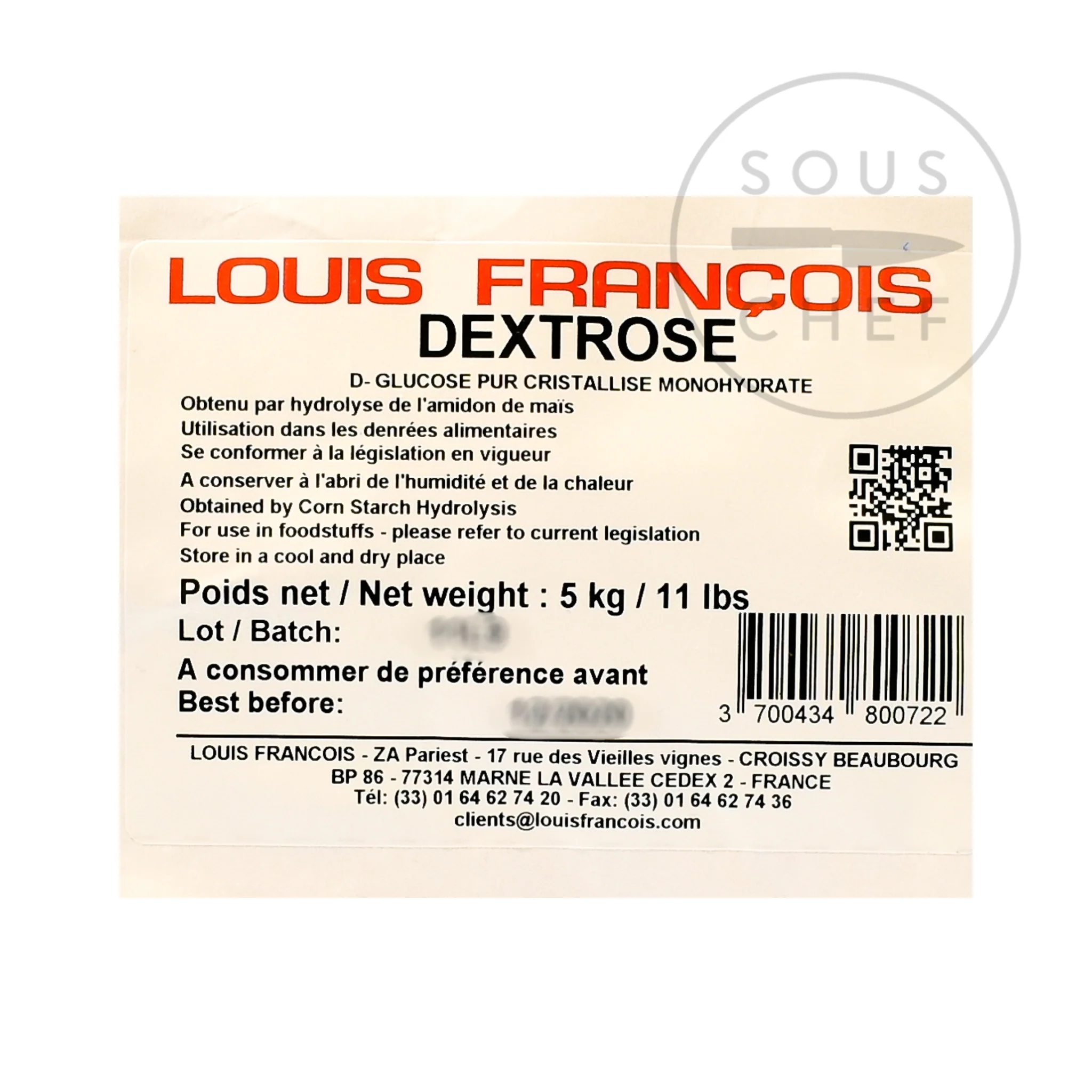 Louis Francois Dextrose, 5kg - Image 2