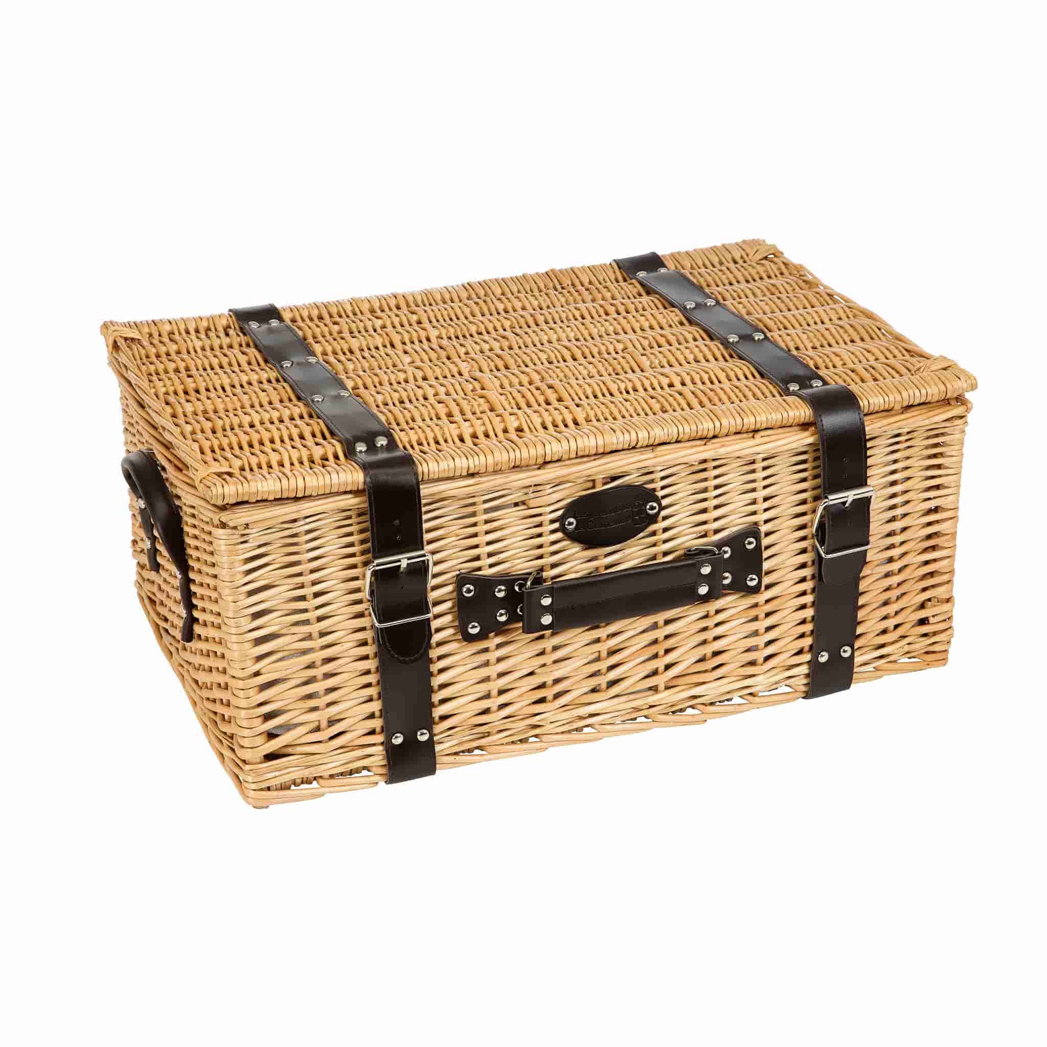 Louvre Natural Picnic Basket, 6 Person - Image 2