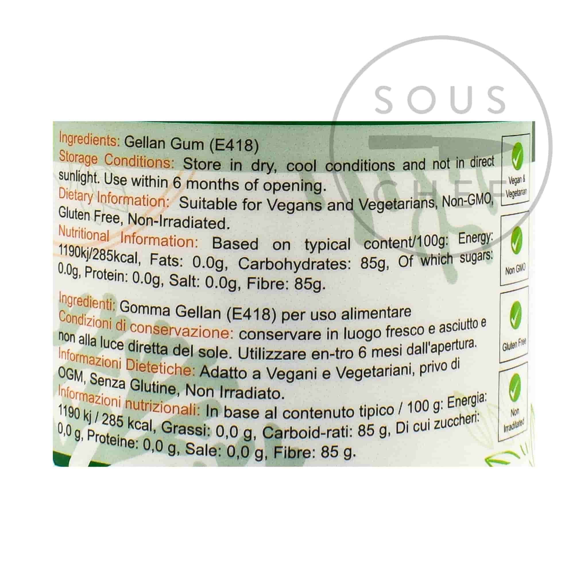 Low Acyl Gellan Gum F, 100g - Image 2