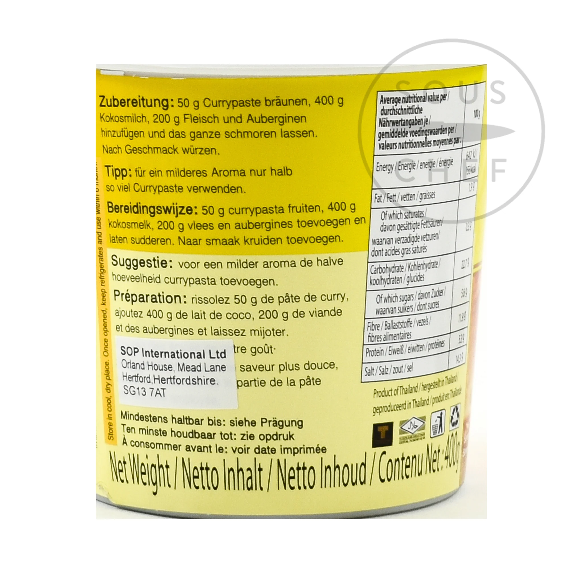 Mae Ploy Yellow Curry Paste - Image 2