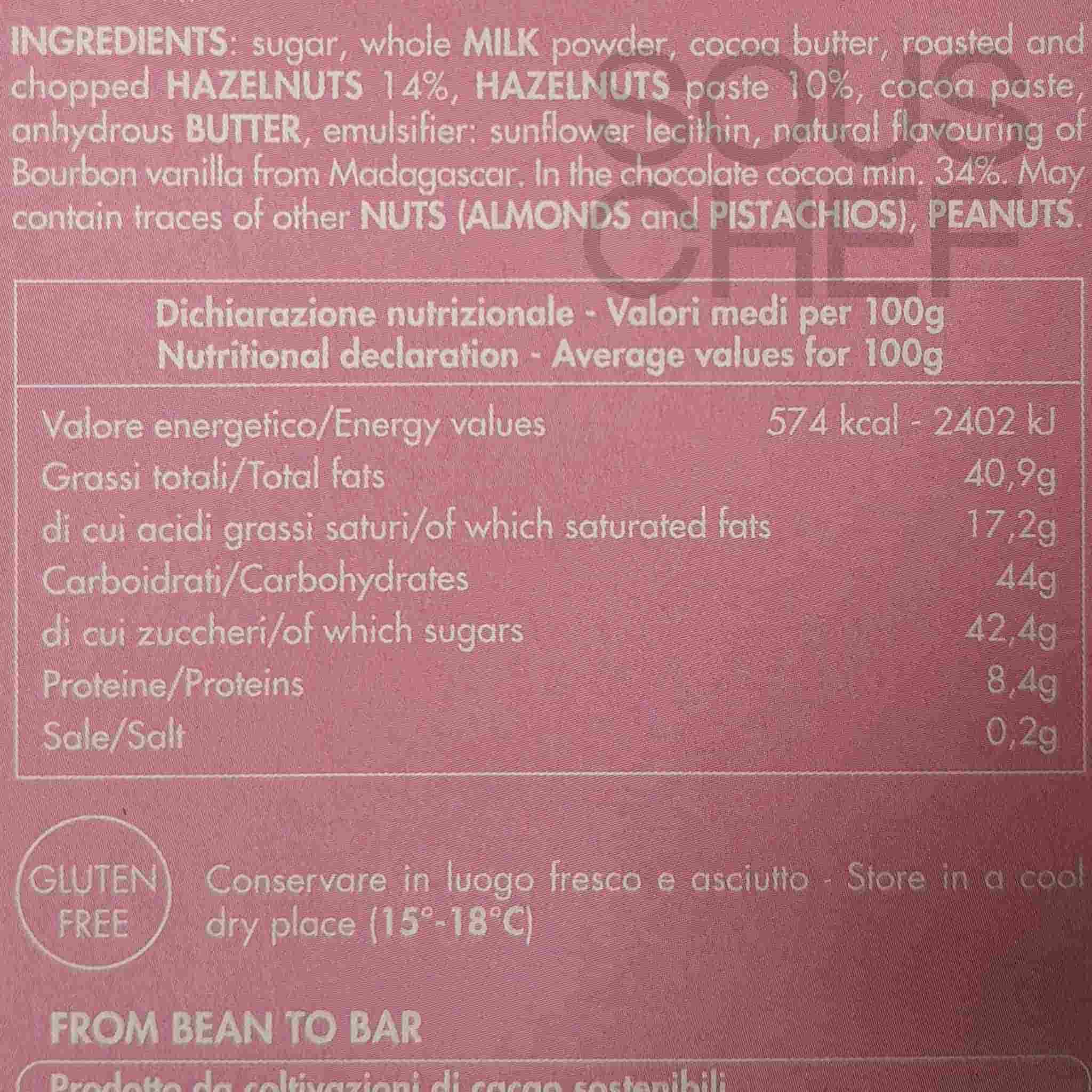 Maglio Milk Chocolate Bar with Hazelnut Cream Filling, 95g - Image 2