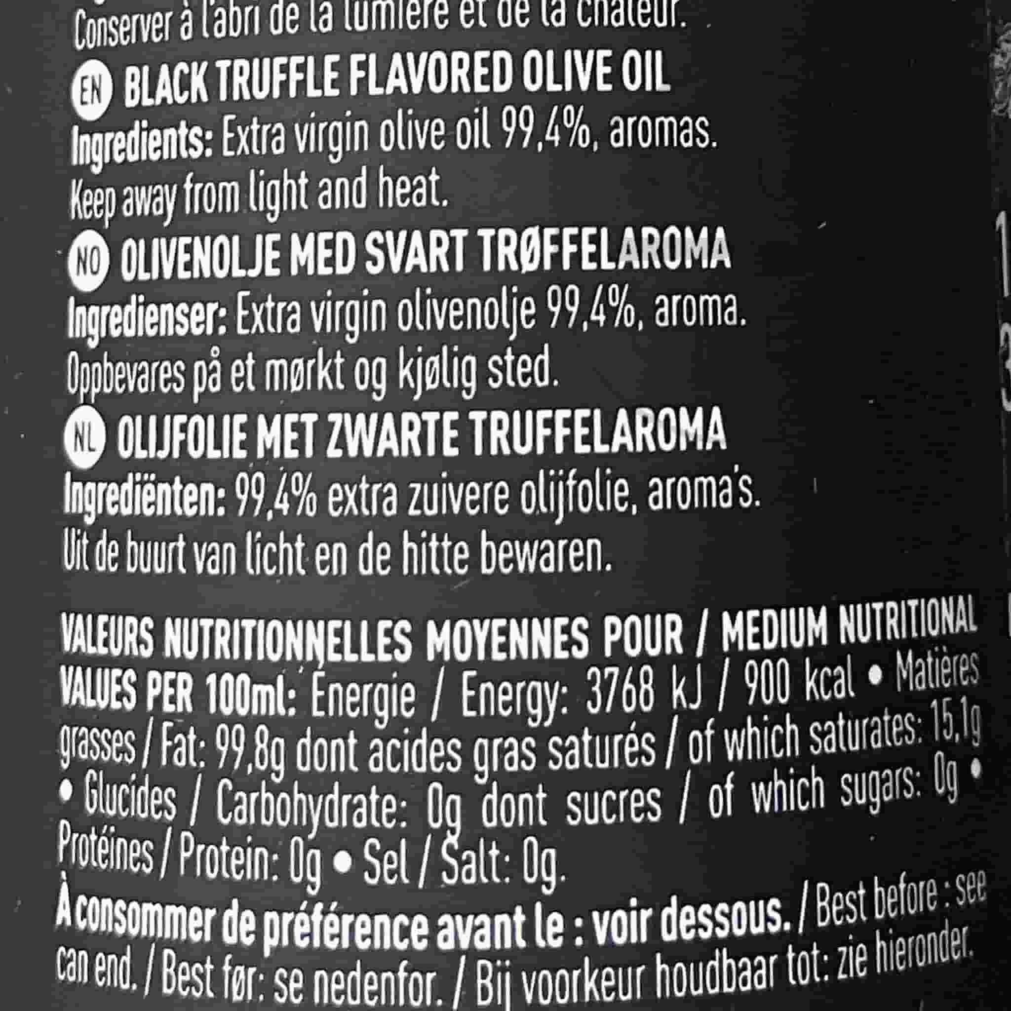 Maison Bremond Black Truffle Flavoured Olive Oil, 100ml - Image 2