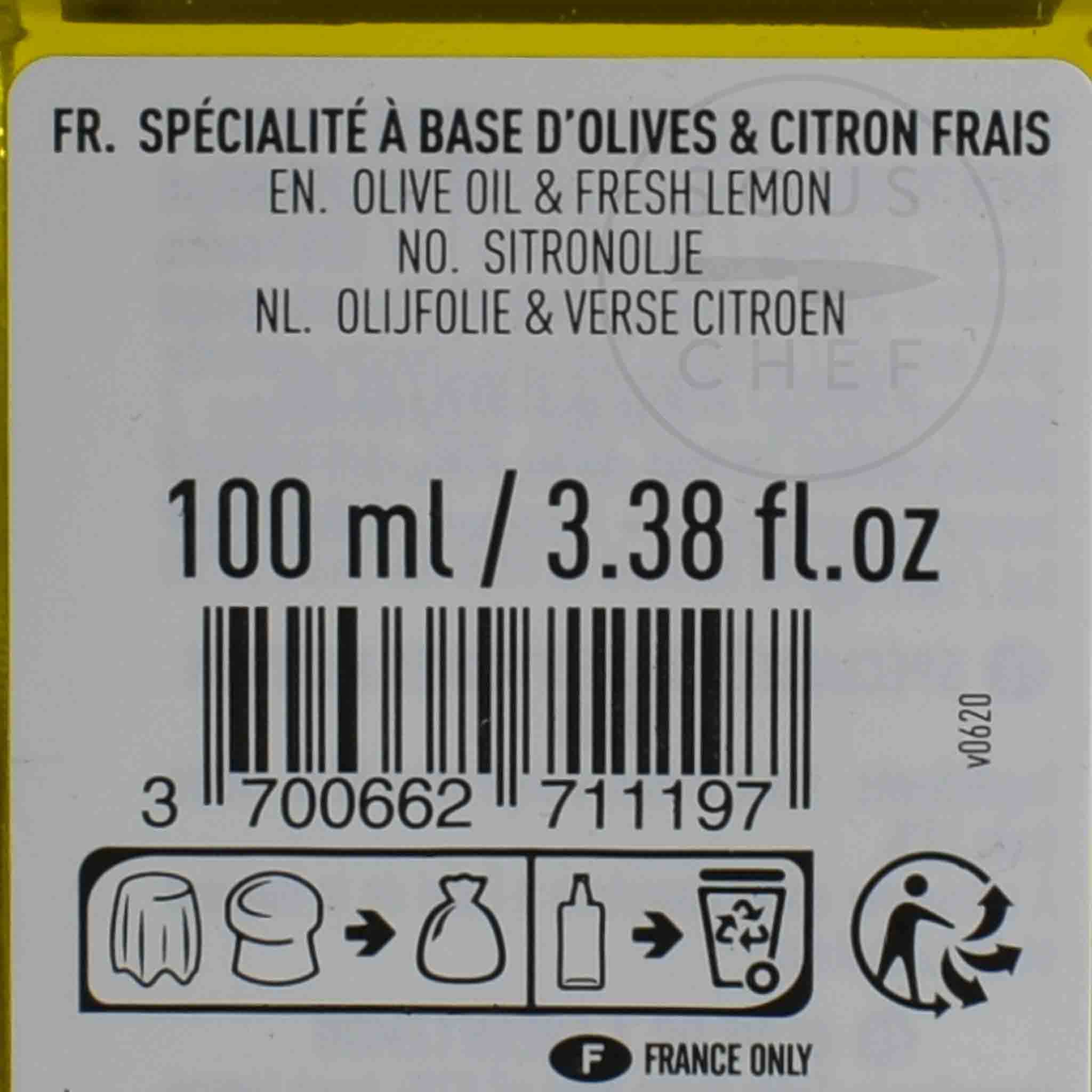 Maison Bremond Fresh Lemon Flavoured Olive Oil, 100ml - Image 2
