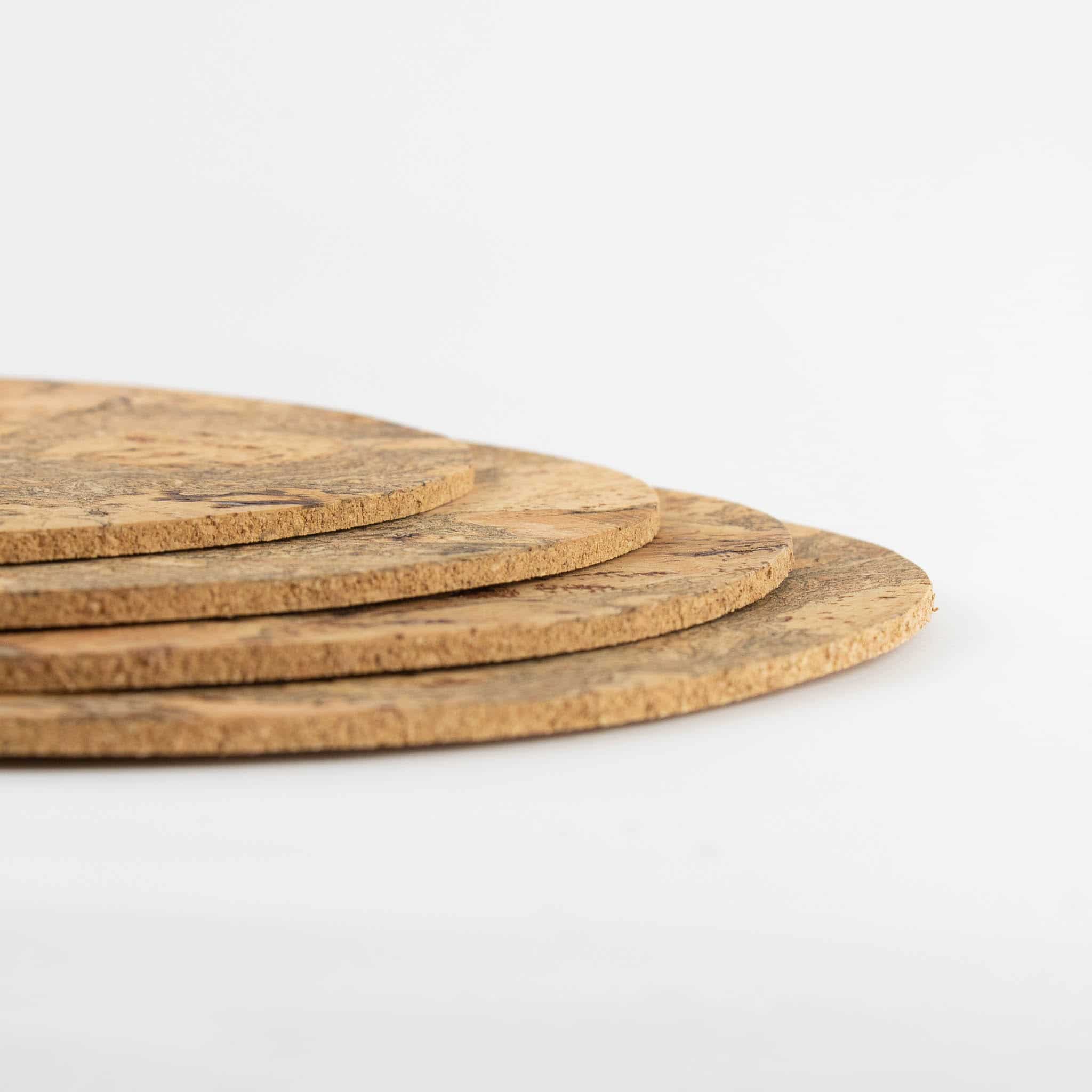 Set of 4 Marbled Cork Round Placemats, 30cm - Image 4