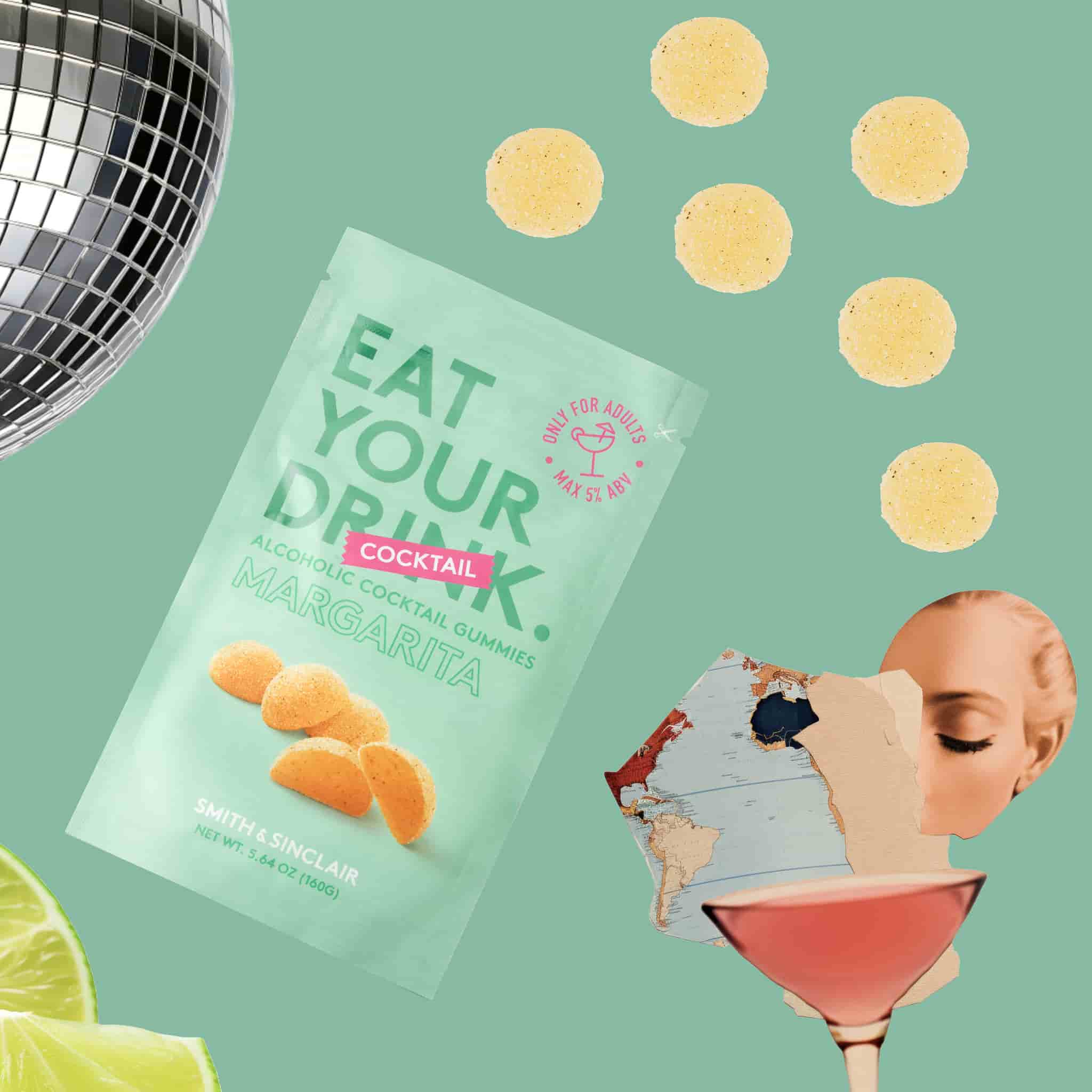 Margarita 5%ABV Alcoholic Cocktail Jelly Sweets, 160g - Image 3