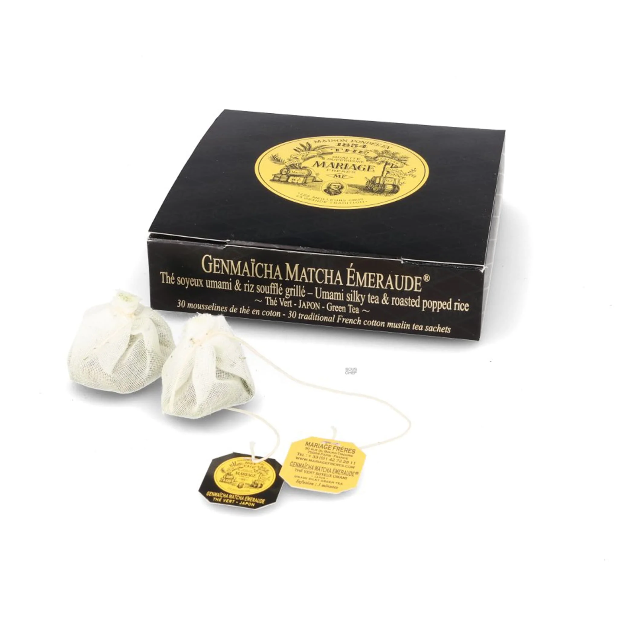 Mariage Freres Genmaicha Matcha Emeraude Tea Bags, 75g