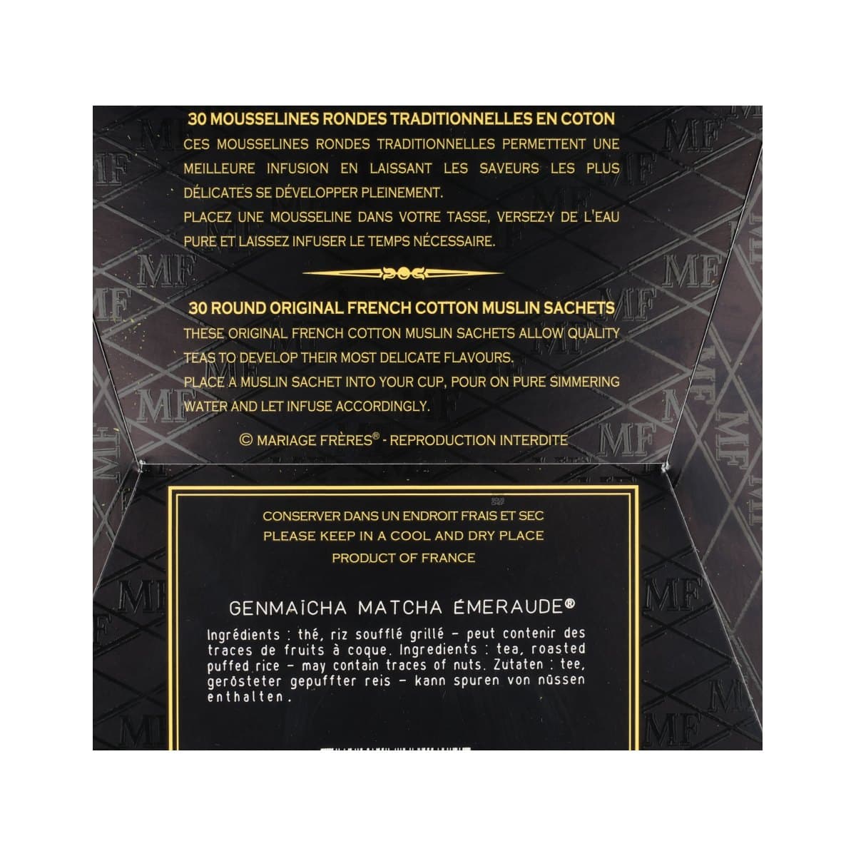 Mariage Freres Genmaicha Matcha Emeraude Tea Bags, 75g - Image 3