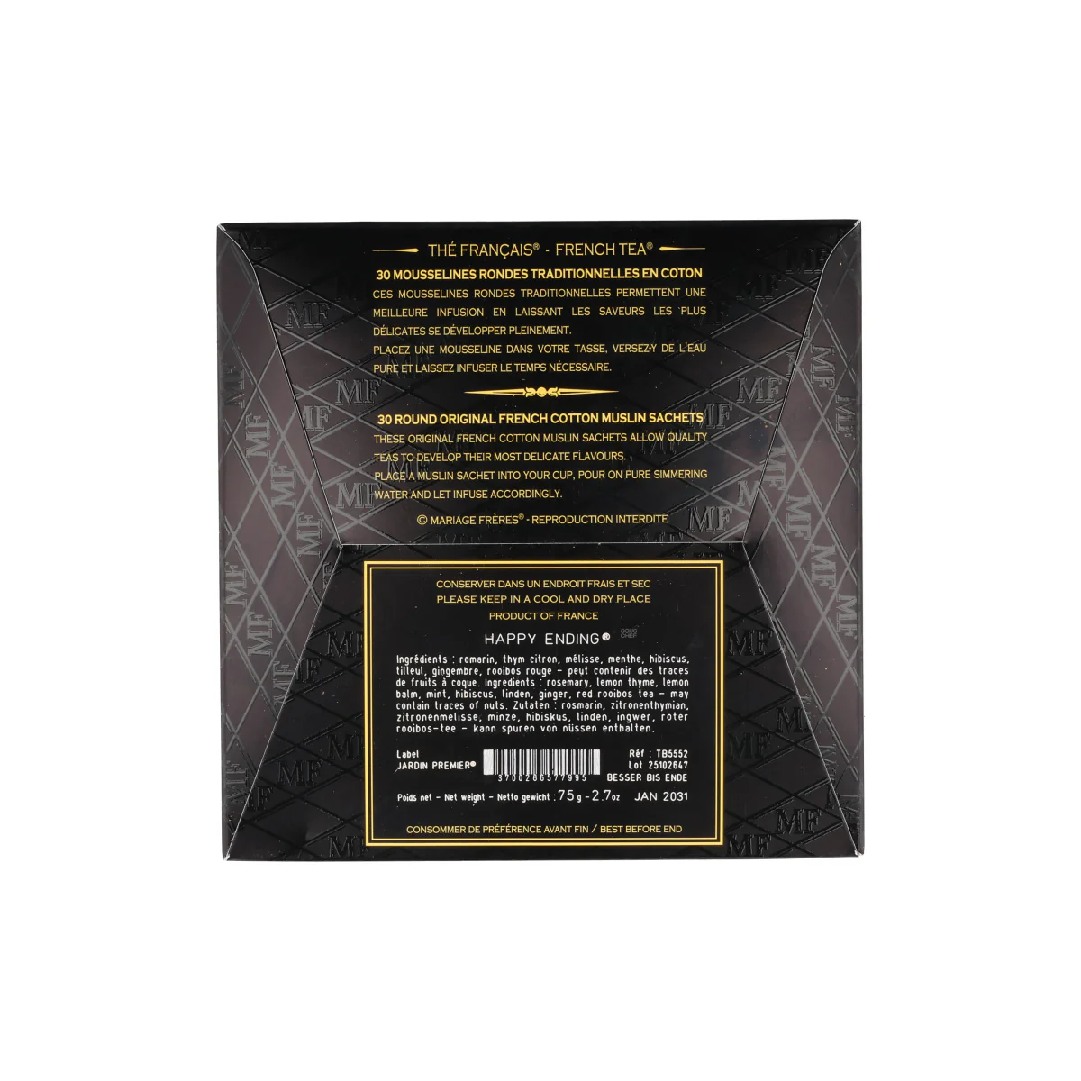 Mariage Freres Happy Ending Herbal Tea Bags, 75g - Image 3
