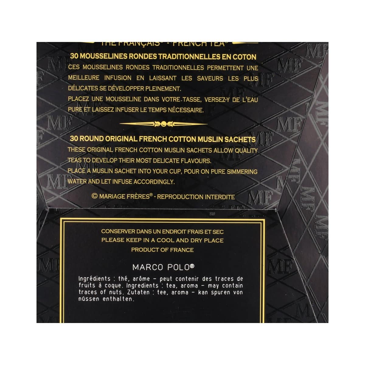 Mariage Freres Marco Polo Black Tea Bags, 75g - Image 3