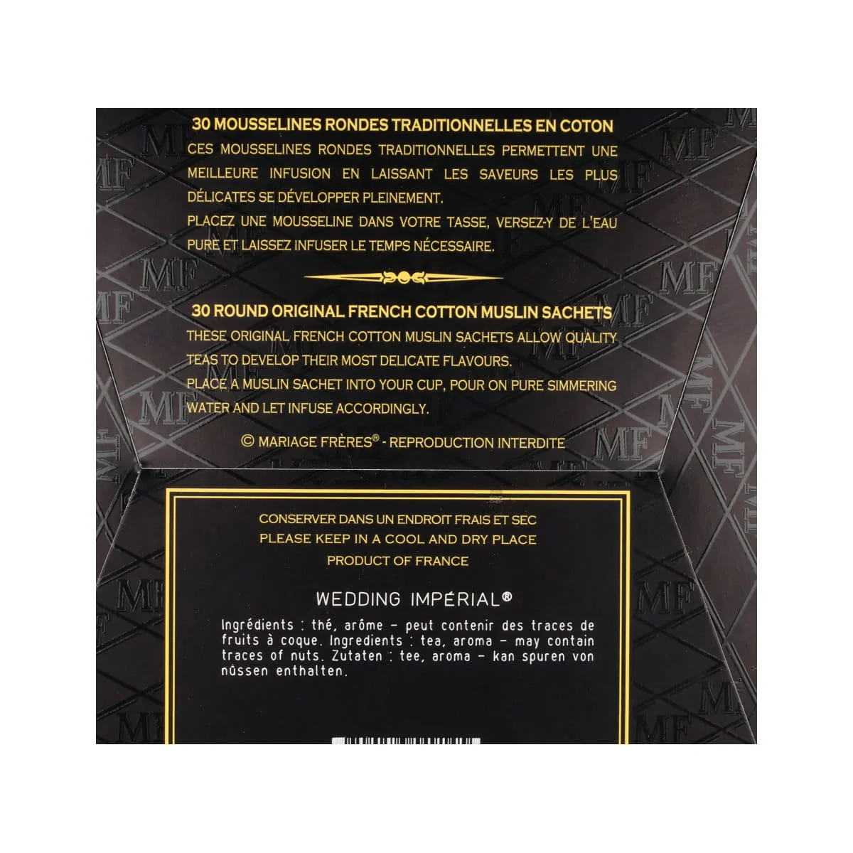 Mariage Freres Wedding Imperial Black Tea Bags, 75g - Image 3