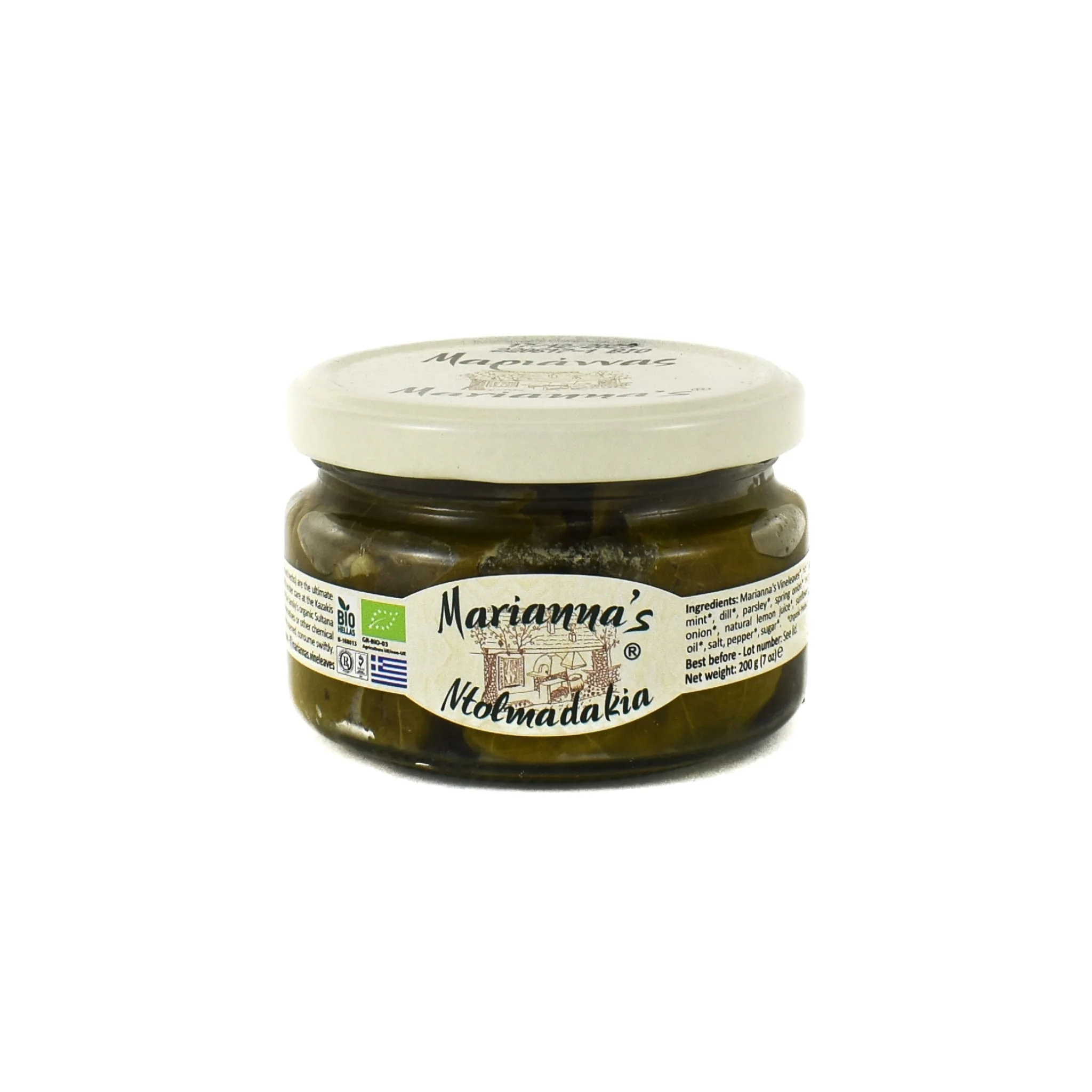 Marianna's Organic Dolmadakia Stuffed Vine Leaves, 200g