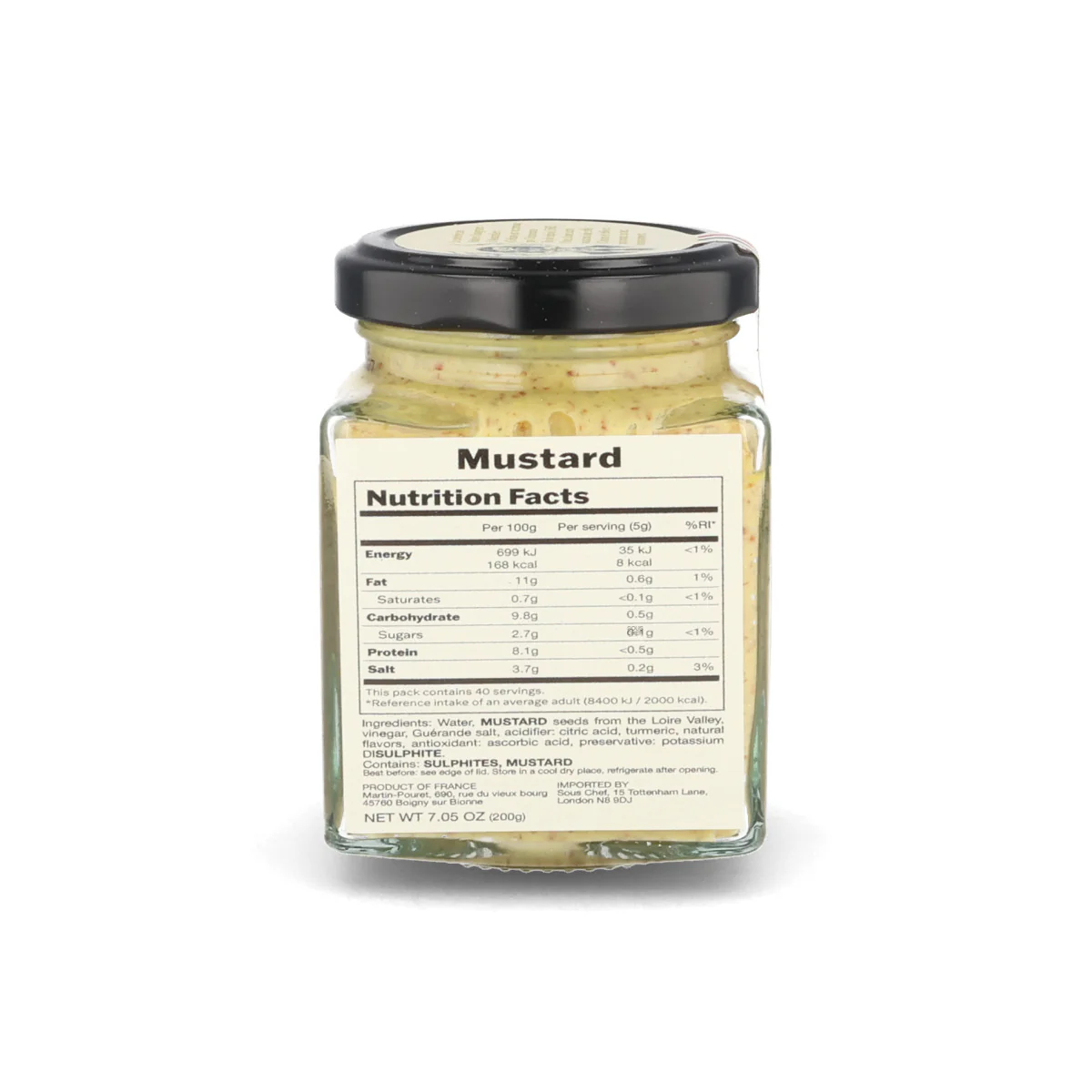 Martin Pouret Orleans Smooth Mustard, 200g - Image 2