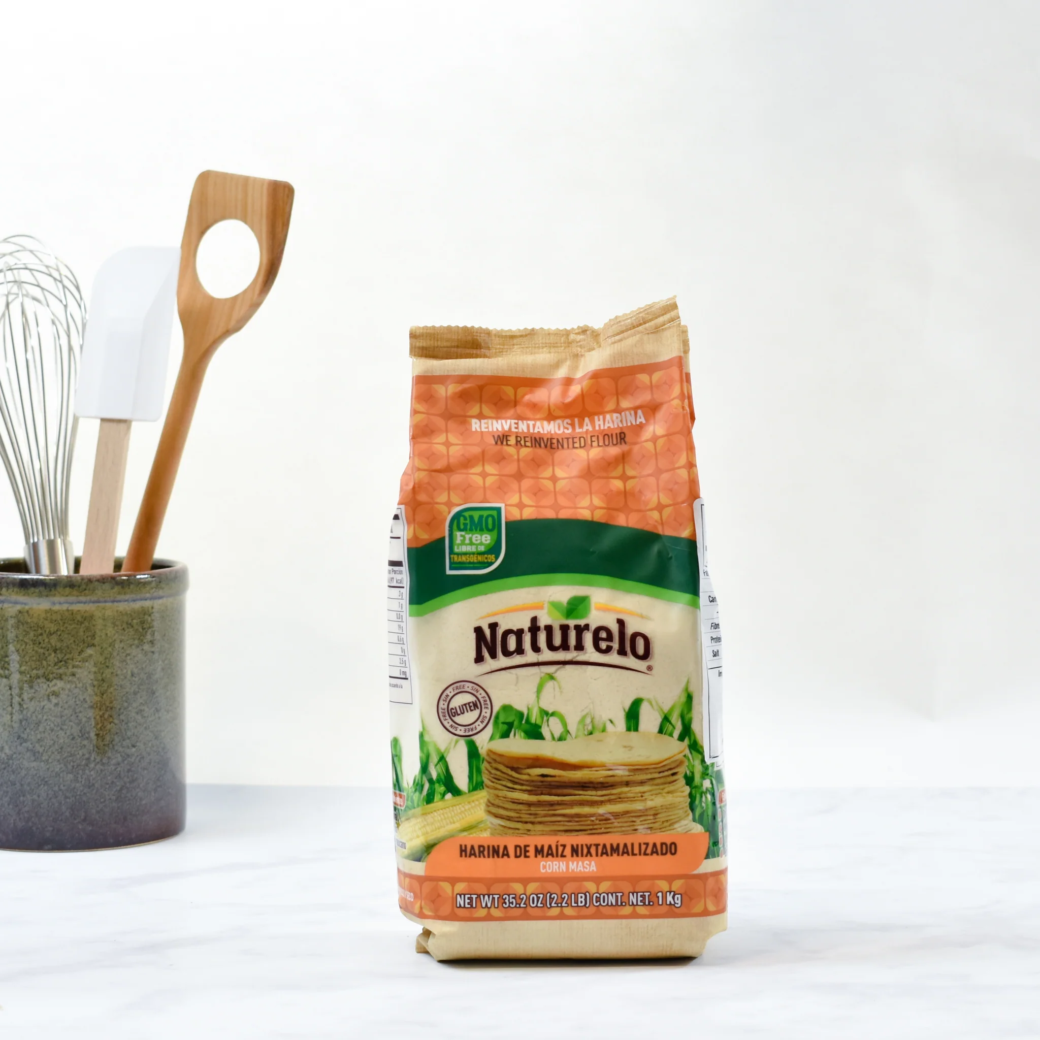 Naturelo White Masa Harina, 1kg - Image 2