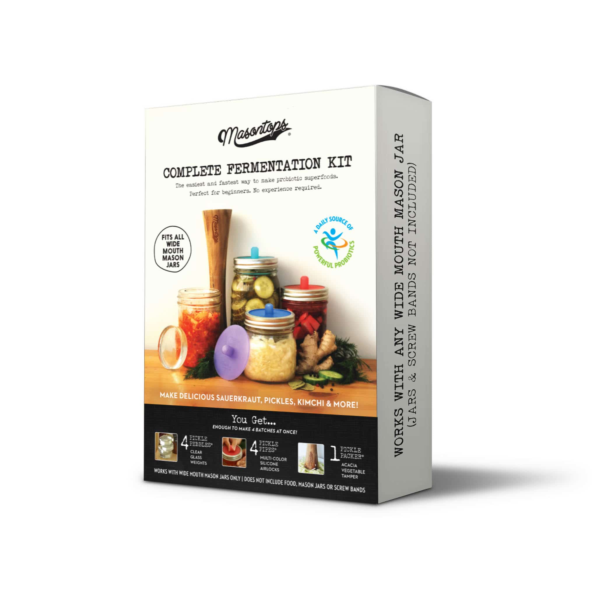 Masontops Complete At Home Wide Mouth Fermentation Kit - Image 2