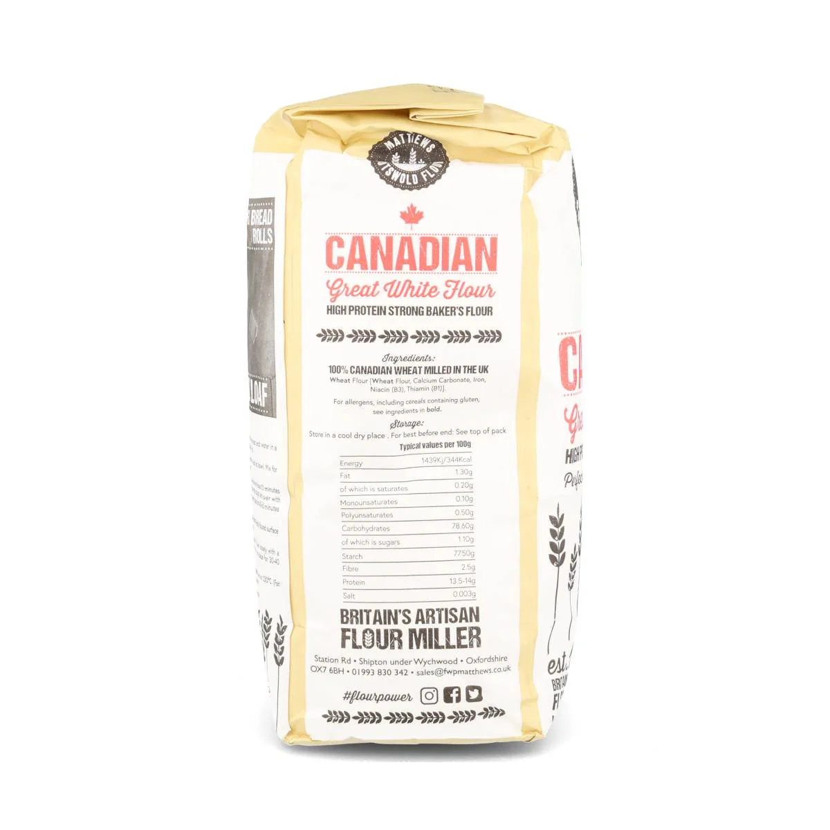 Matthews Cotswold Canadian High Protein Strong Bread Flour, 1.5kg - Image 2