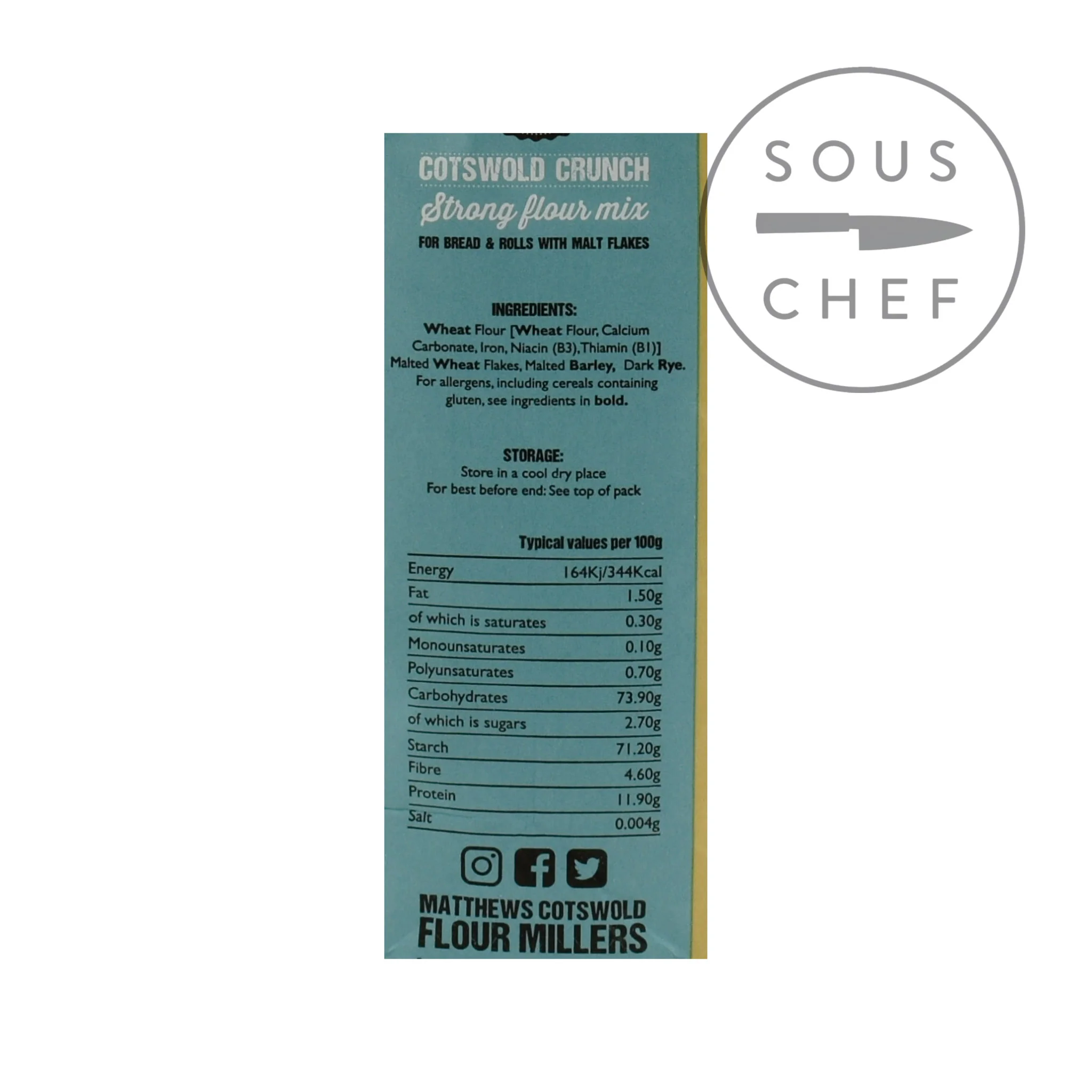 Matthews Cotswold Crunch Flour, 1.5kg - Image 2