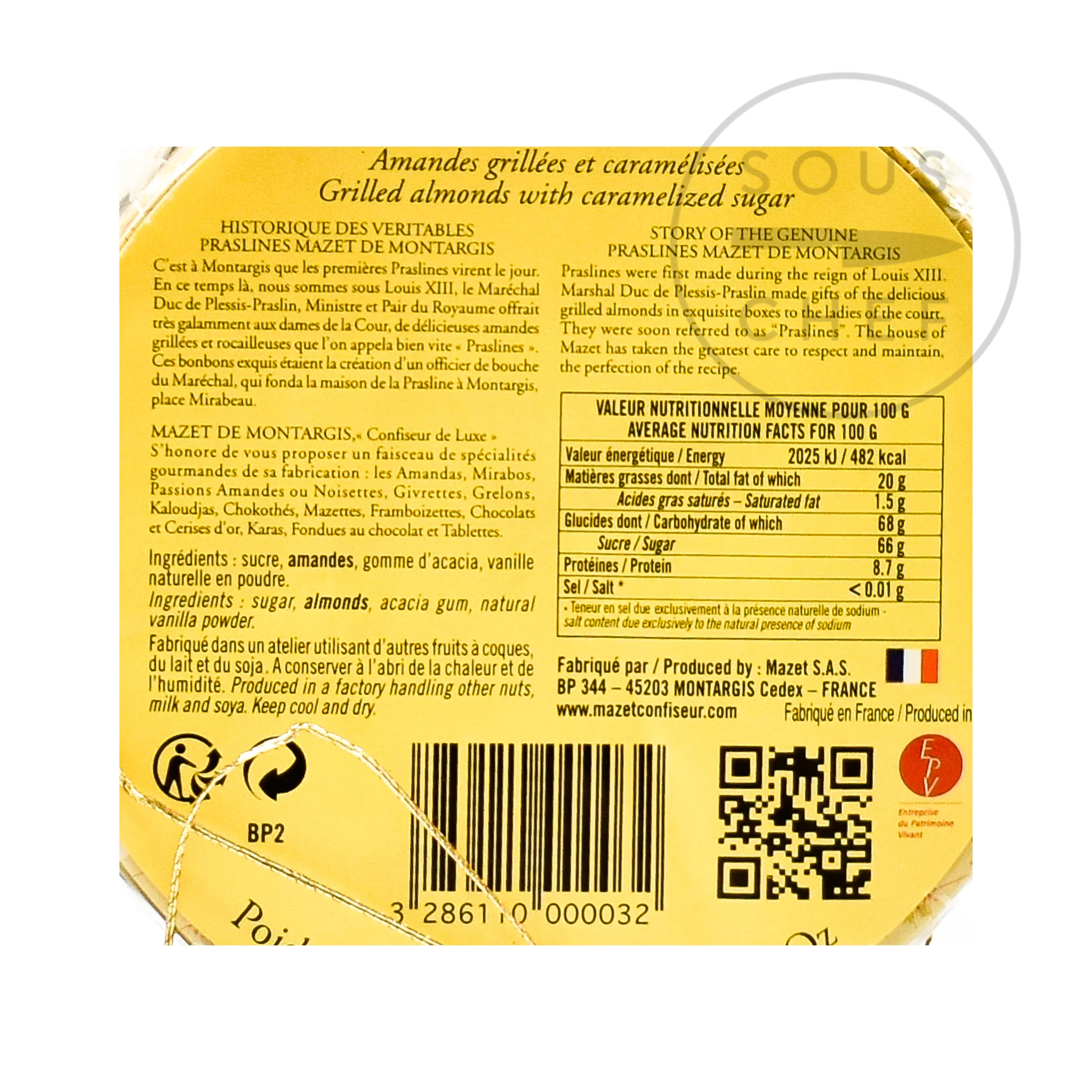 Mazet de Montargis Pralines Tin, 250g - Image 6