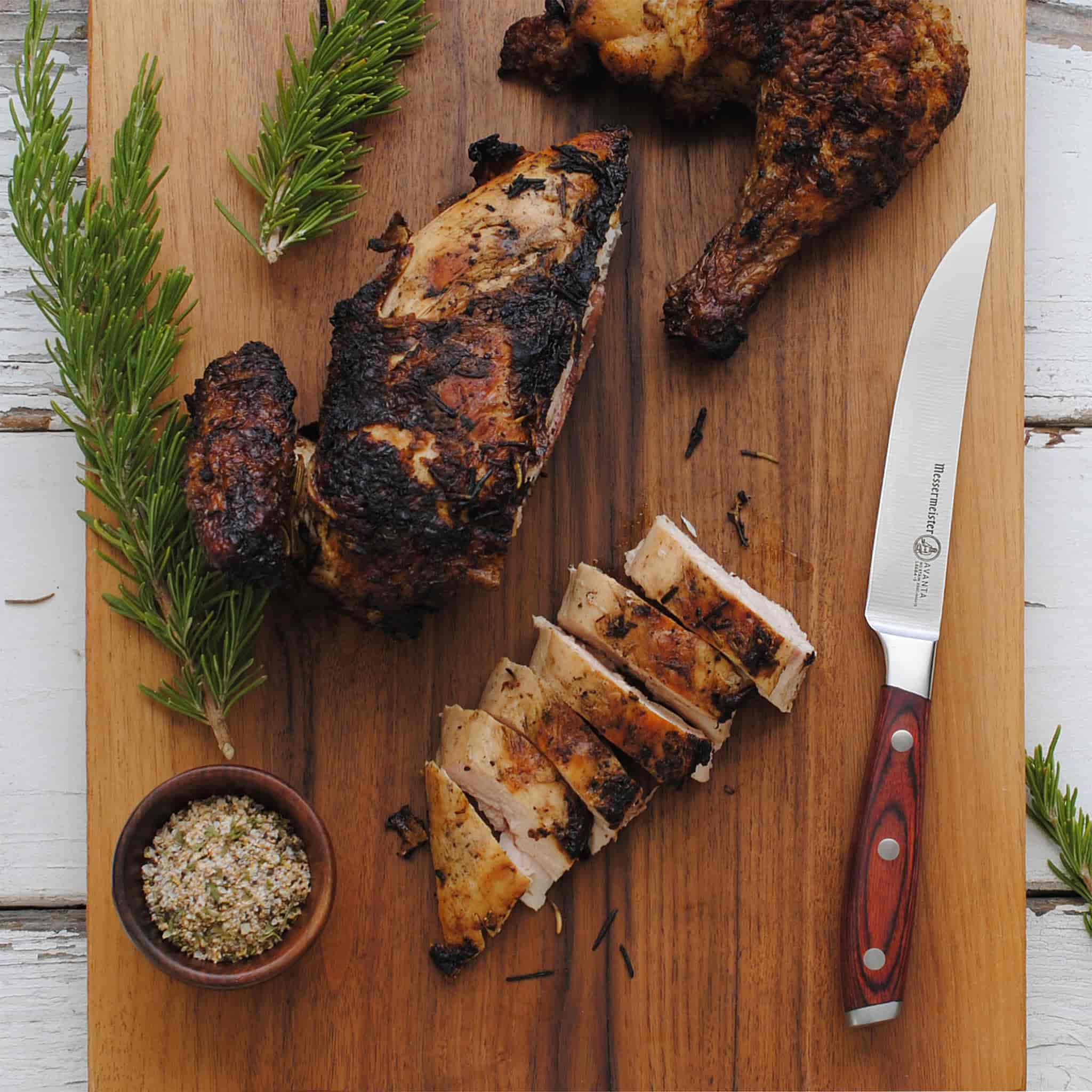 Messermeister Avanta Pakkawood 4 Piece Steak Knife Set, Brown - Image 3