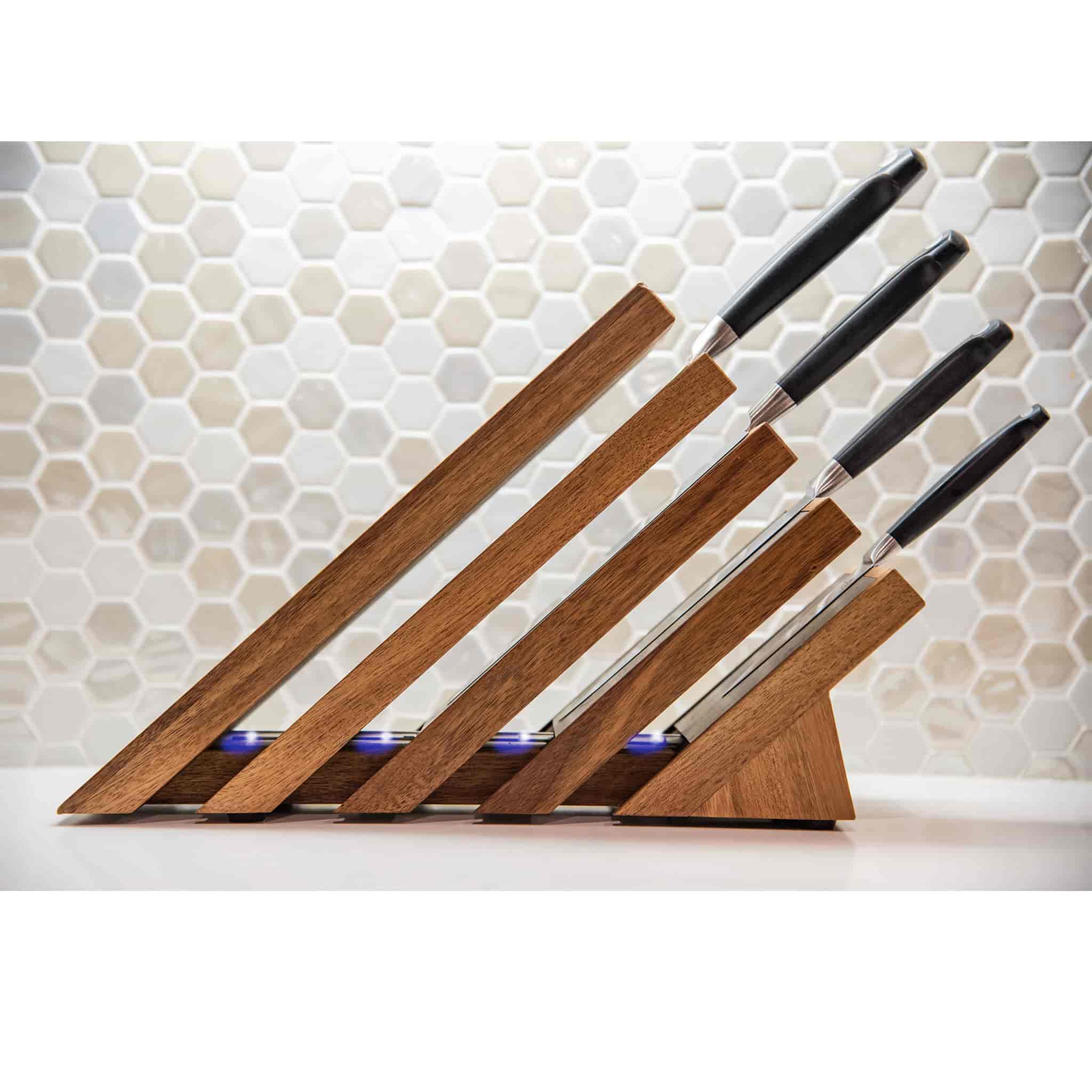 Messermeister Next Level Magnetic Knife Block w/ UV lights - Image 3