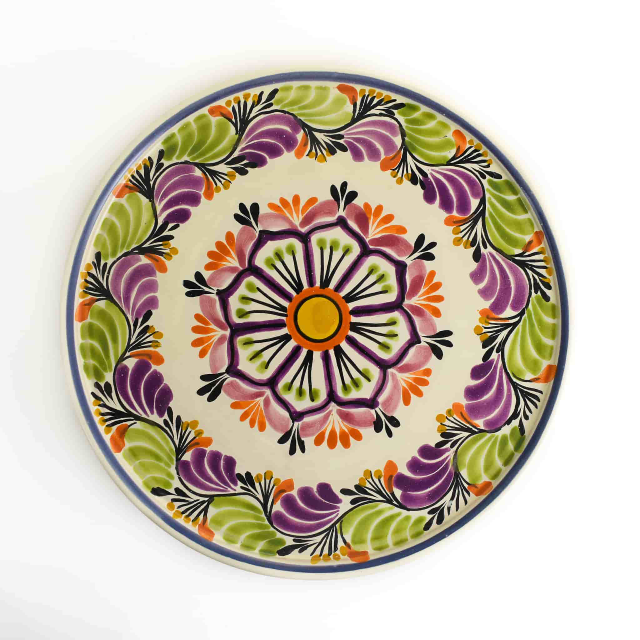 Mexican Hand Painted Cake Stand, 10'' - Image 2