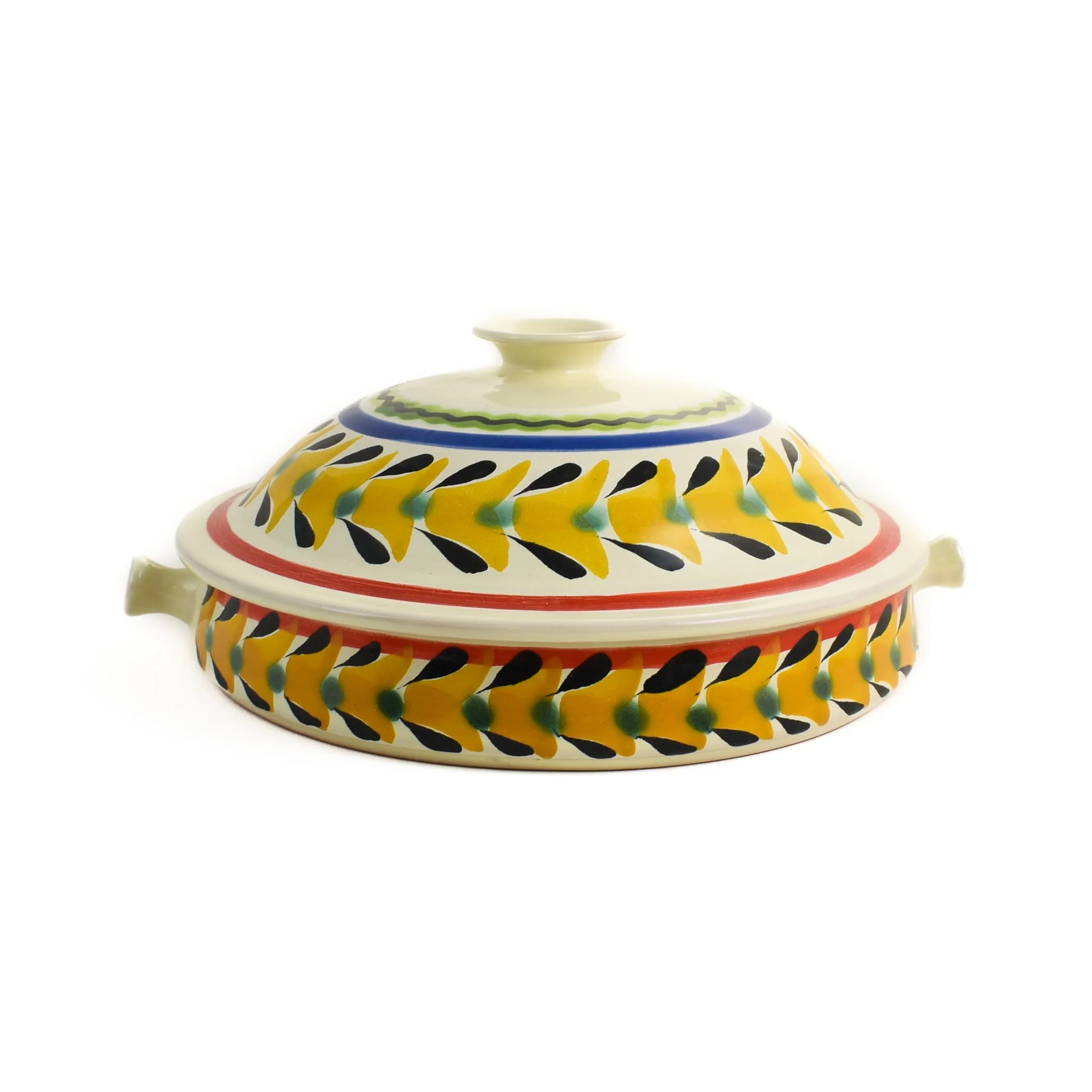 Mexican Hand Painted Rooster Tortilla Warmer, 22cm - Image 5