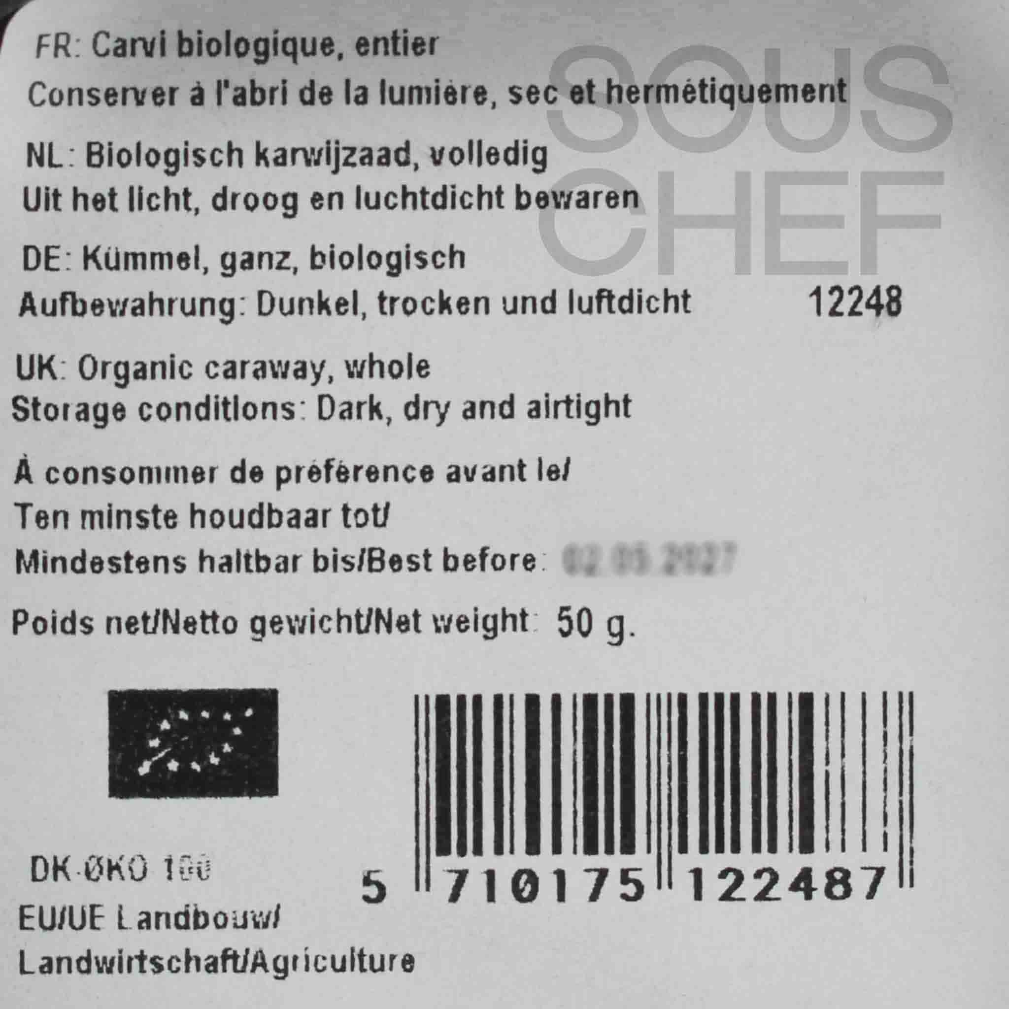 Mill & Mortar Organic Caraway, 50g - Image 2