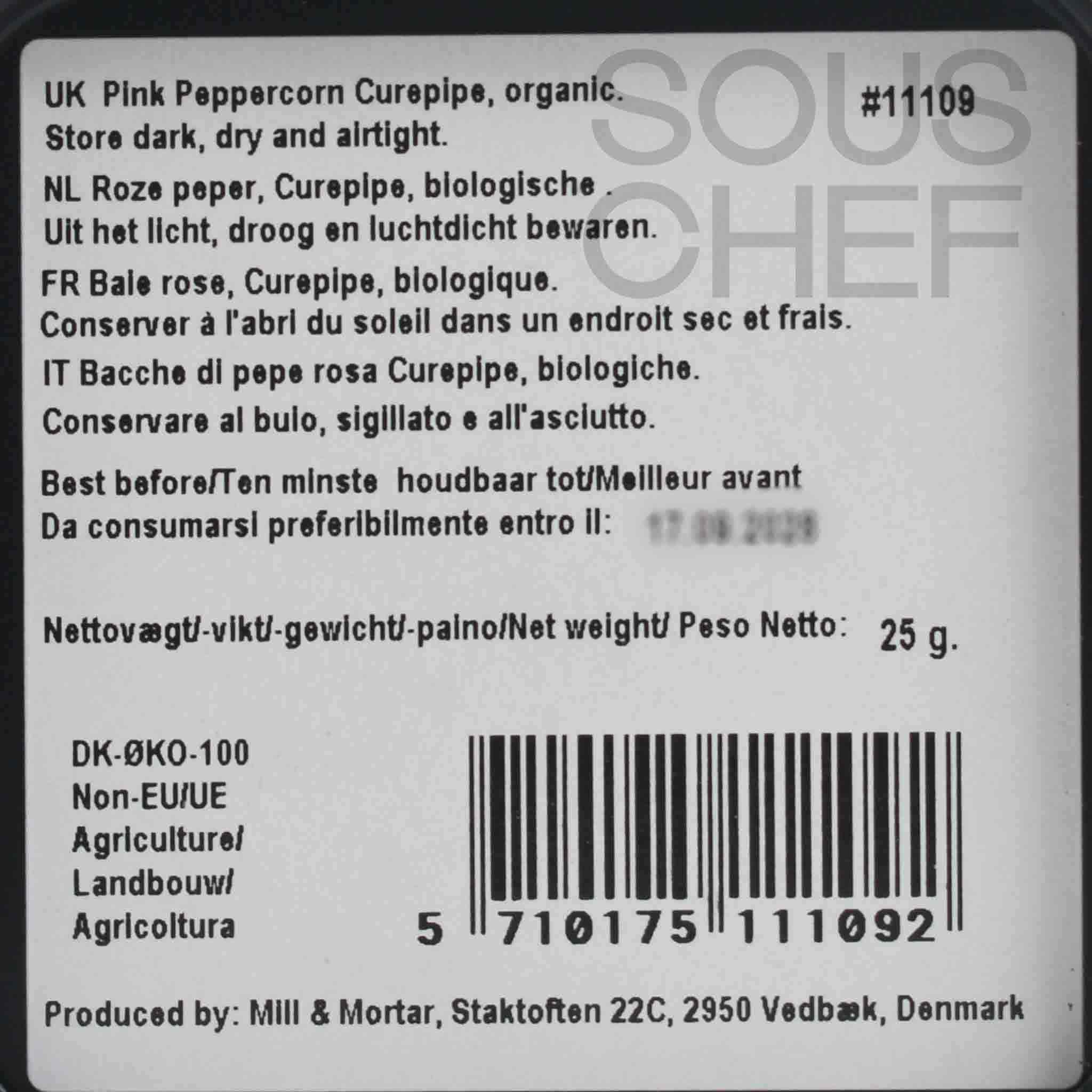 Mill & Mortar Organic Curepipe Pink Peppercorn, 25g - Image 2