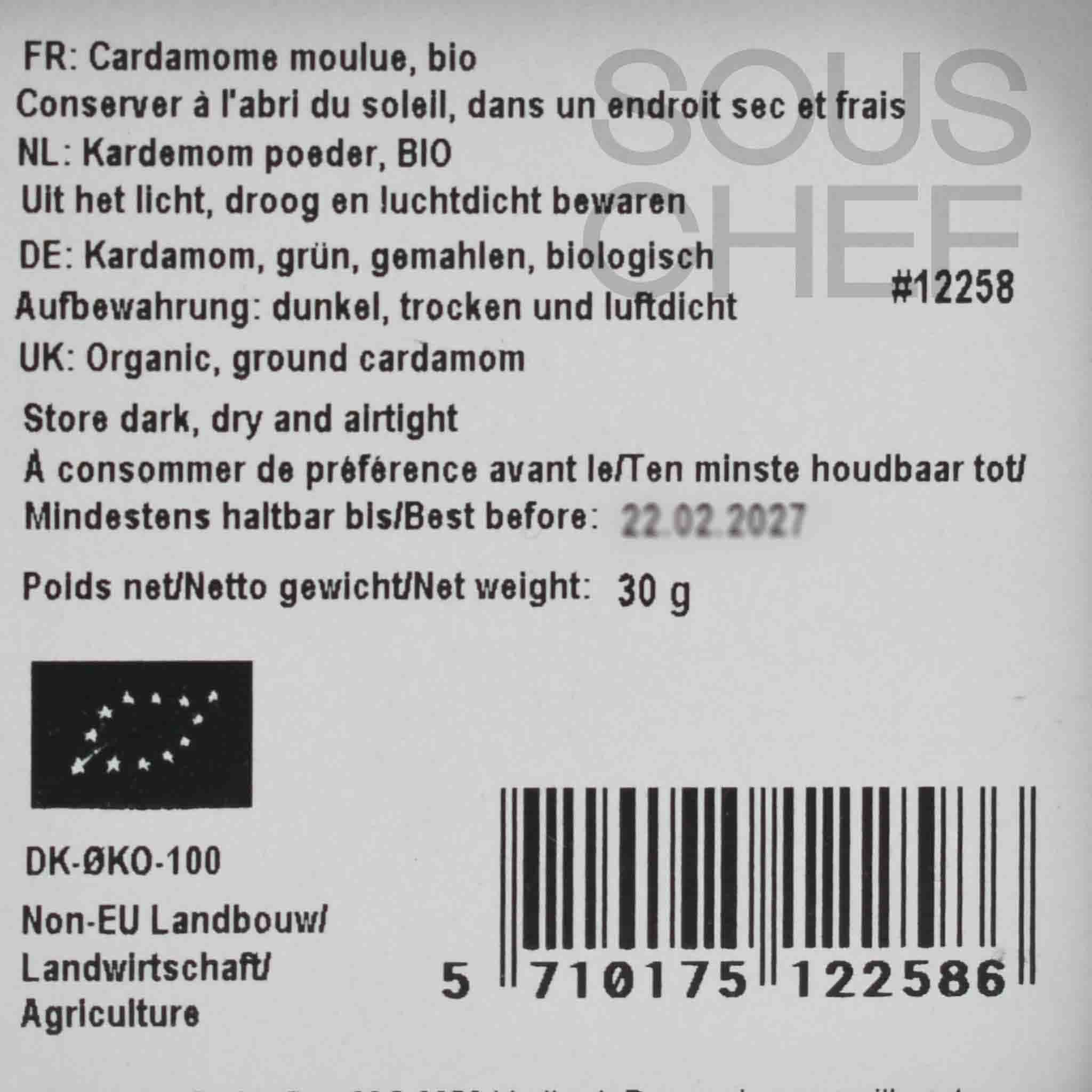 Mill & Mortar Organic Ground Green Cardamom, 30g - Image 2