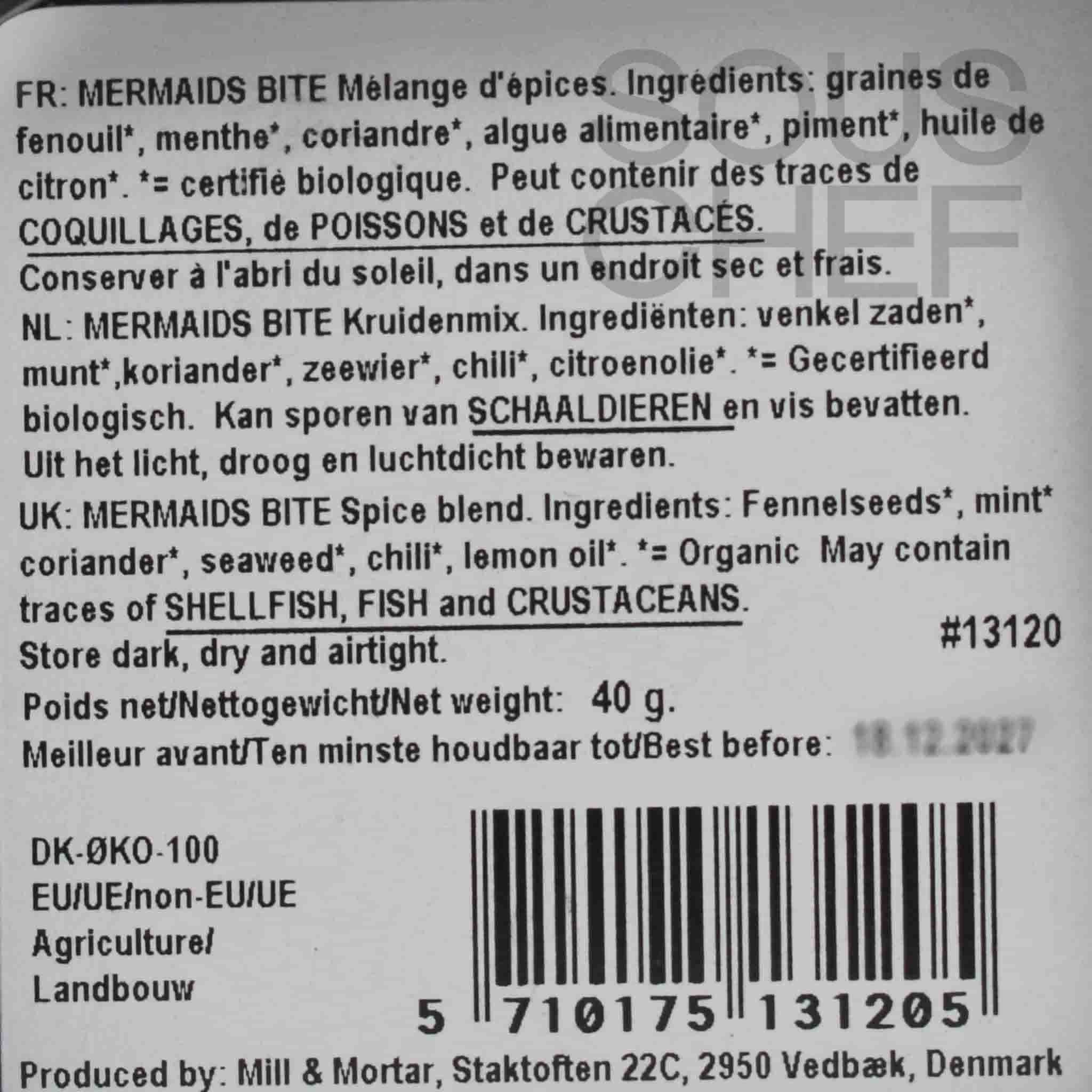 Mill & Mortar Organic Mermaids Bite Spice Blend, 40g - Image 2