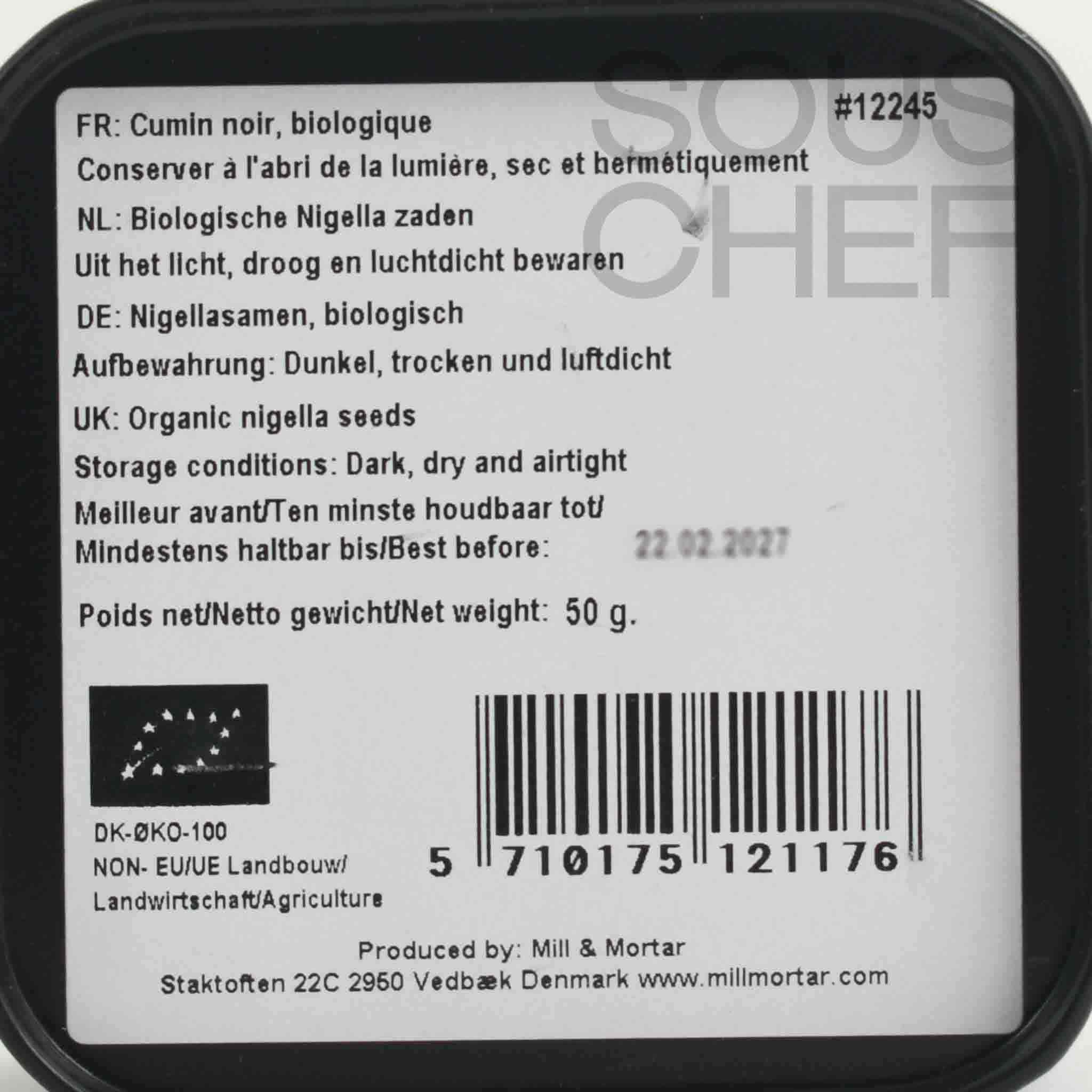 Mill & Mortar Organic Nigella Seeds, 50g - Image 2