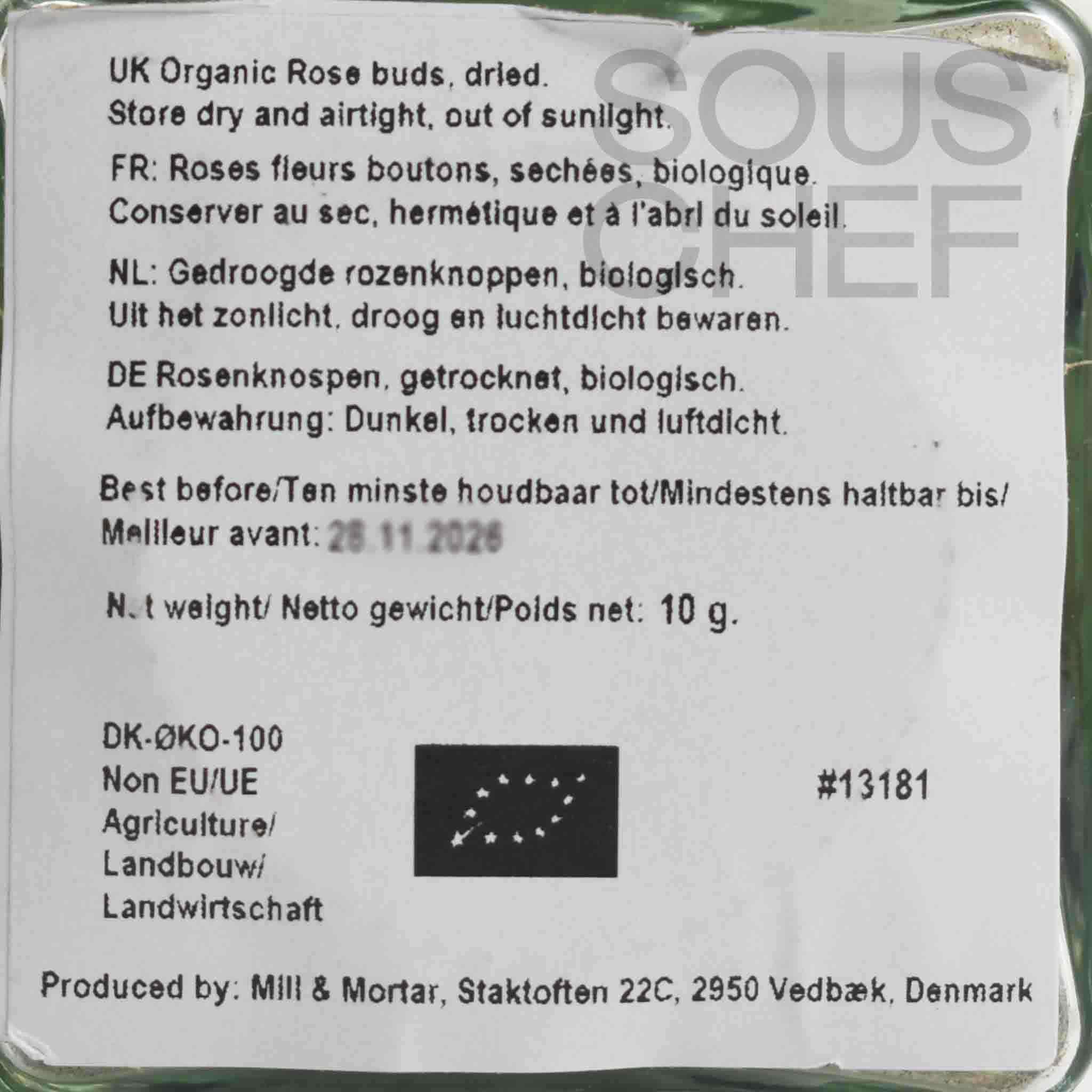 Mill & Mortar Organic Rose Buds, 10g - Image 2