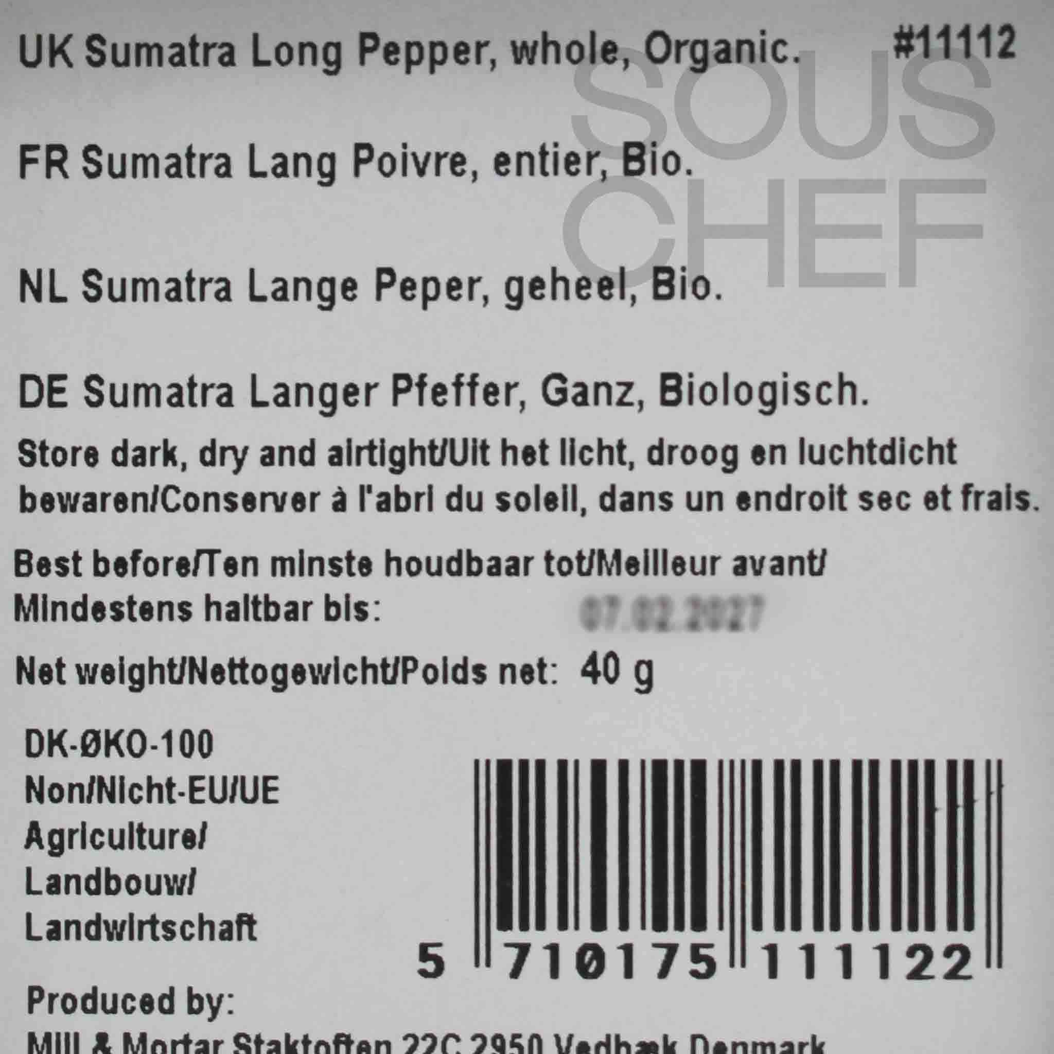 Mill & Mortar Organic Sumatra Long Pepper, 40g - Image 2