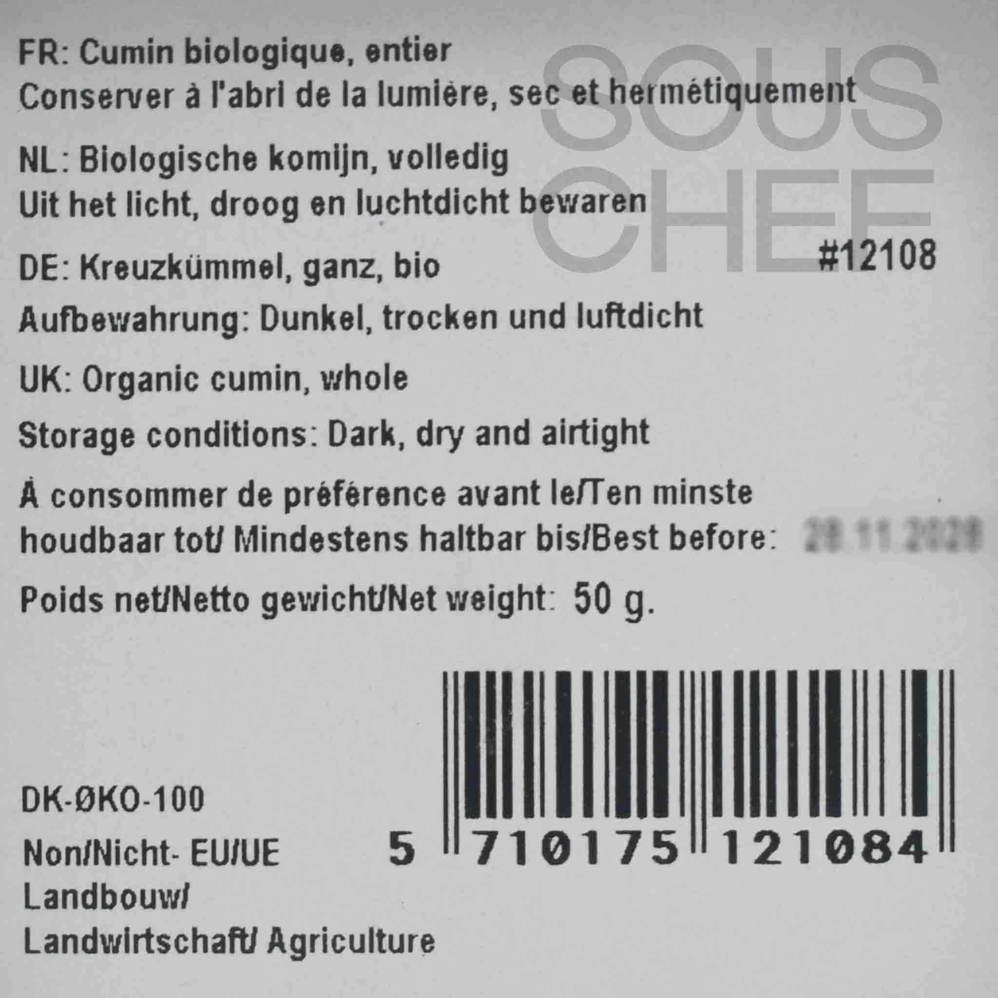 Mill & Mortar Organic Whole Cumin, 50g - Image 2