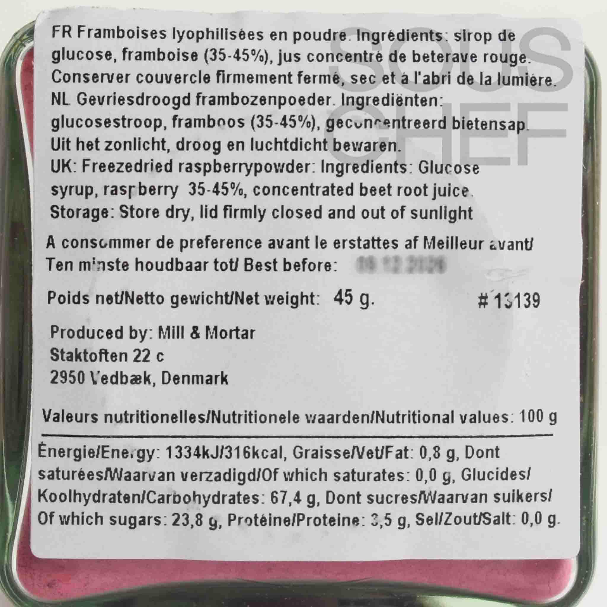 Mill & Mortar Raspberry Powder, 45g - Image 2