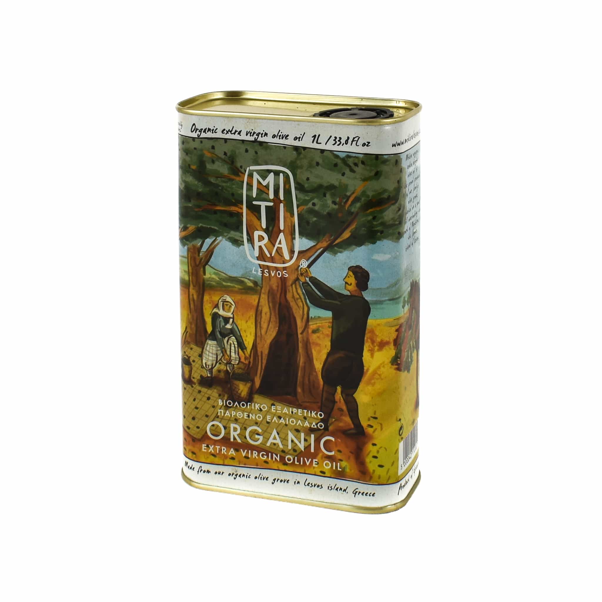 Mitira Lesvos Organic Extra Virgin Olive Oil Tin - Image 3