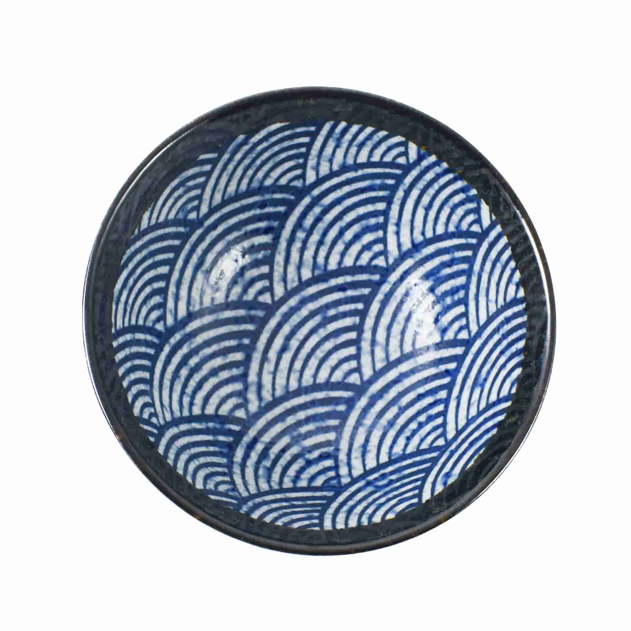 Blue Wave Large Rice Bowl, 15.5cm - Image 2
