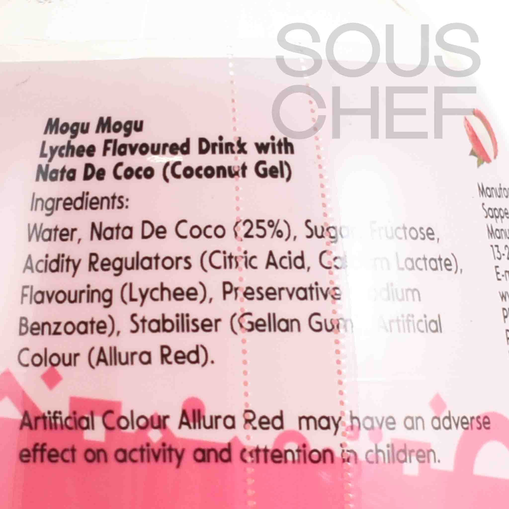 Mogu Mogu Nata De Coco Lychee Drink, 1 Litre - Image 2