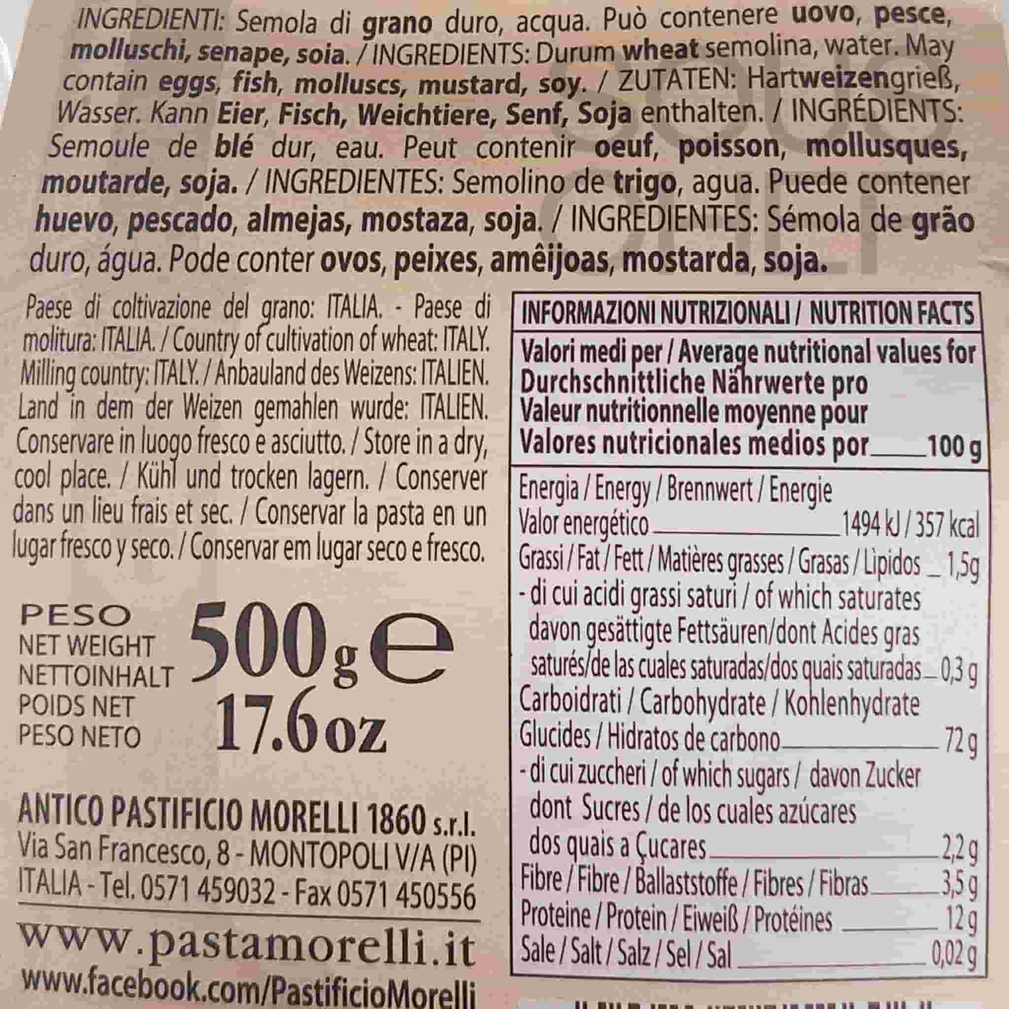 Morelli Croxetti di Toscana, 500g - Image 2