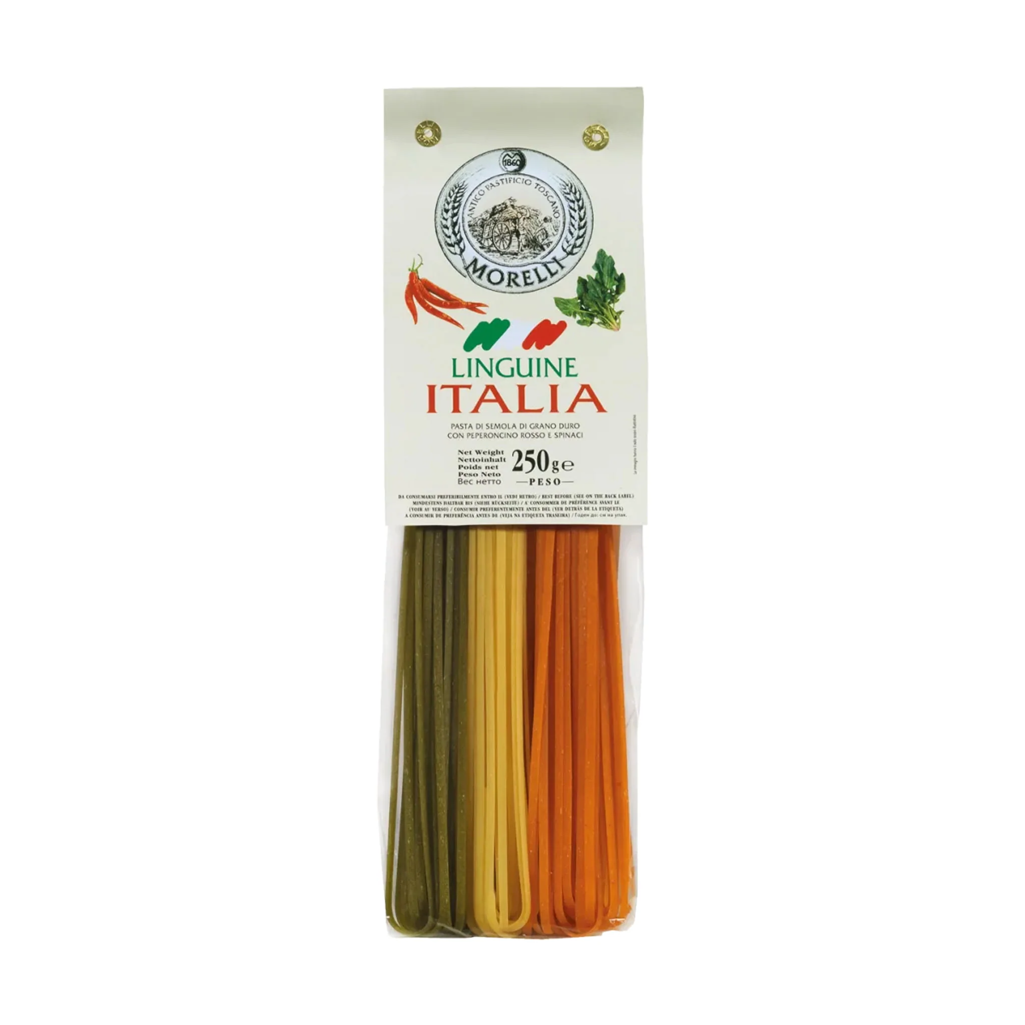 Morelli Italia Tricolore Linguine, 250g