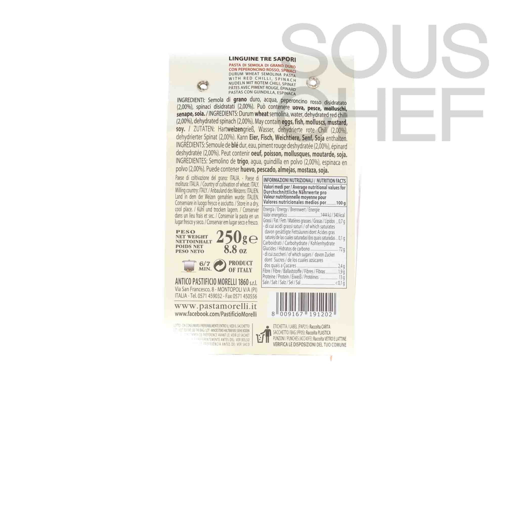 Morelli Italia Tricolore Linguine, 250g - Image 2