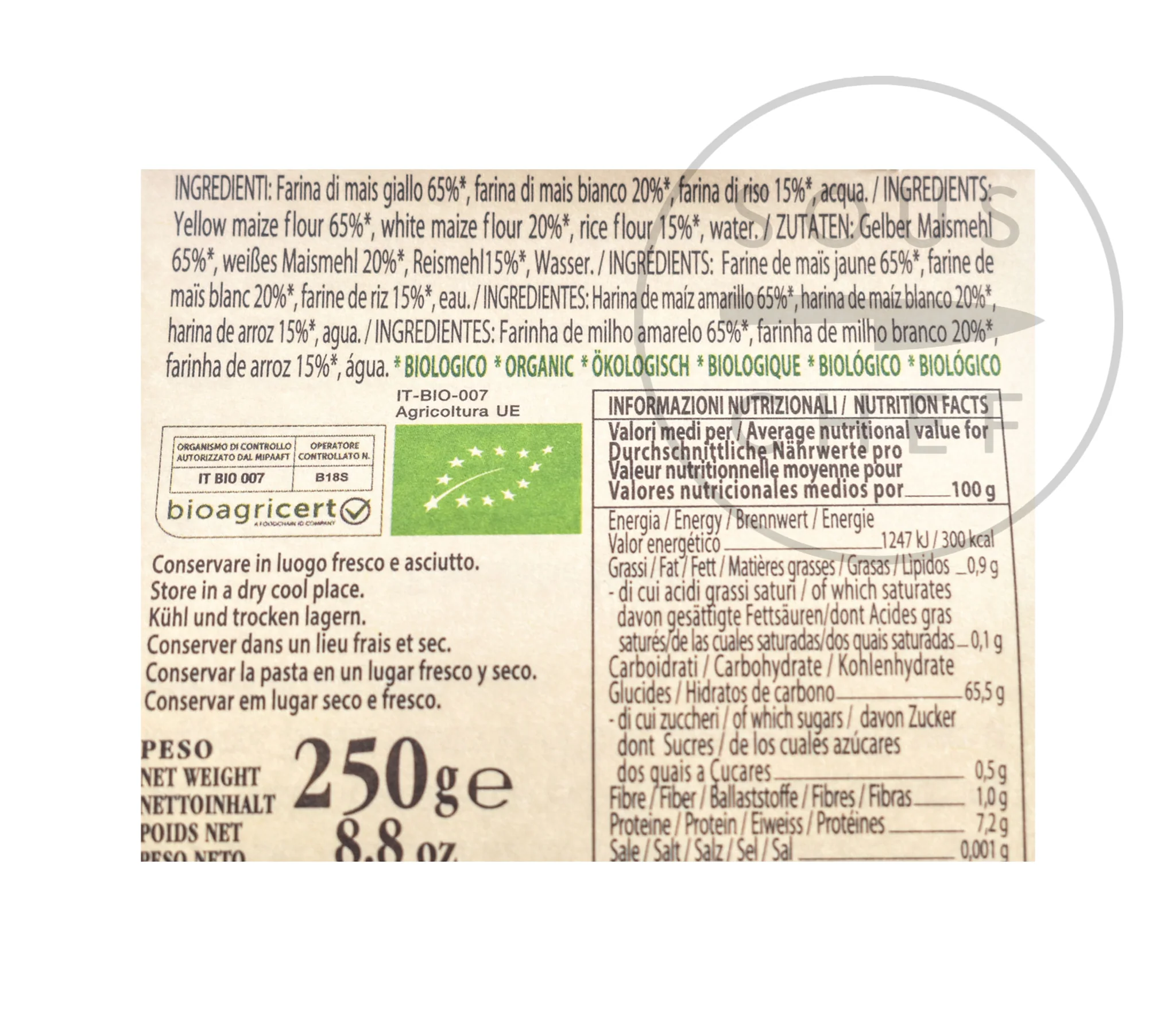 Morelli Organic Gluten Free "Calamari" Pasta, 250g - Image 2