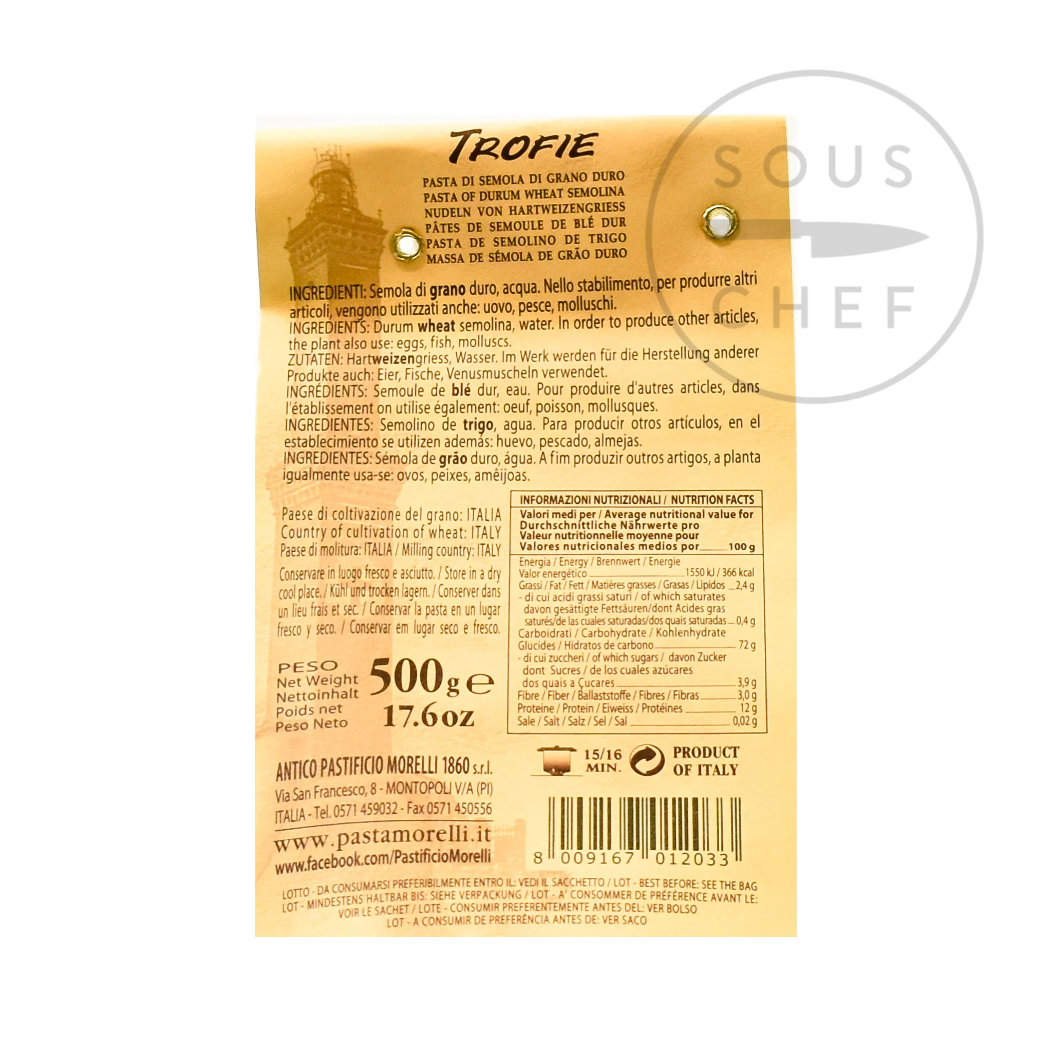 Morelli Trofie, 500g - Image 2