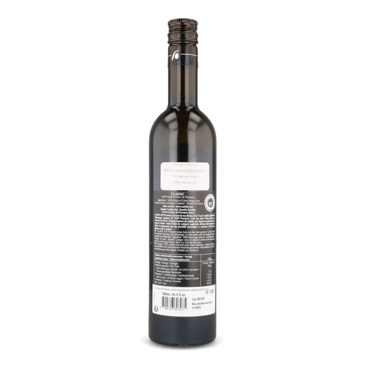 Moulin Castelas AOP Provence Extra Virgin Olive Oil, 500ml - Image 2