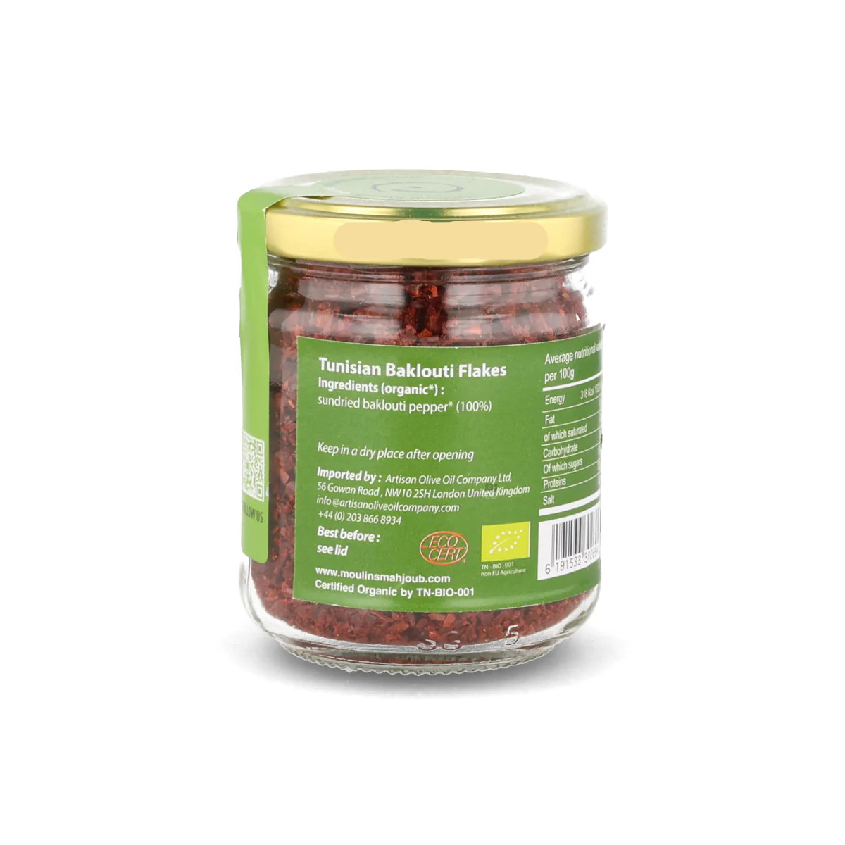 Moulins Mahjoub Baklouti Chilli Red Pepper Flakes, 70g - Image 2
