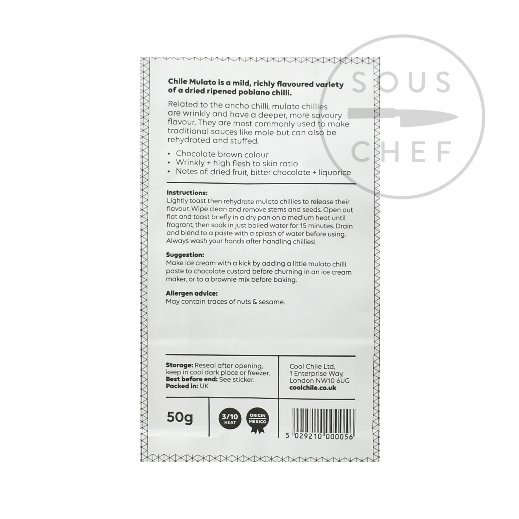 Cool Chile Mulato Chilli, 50g - Image 2