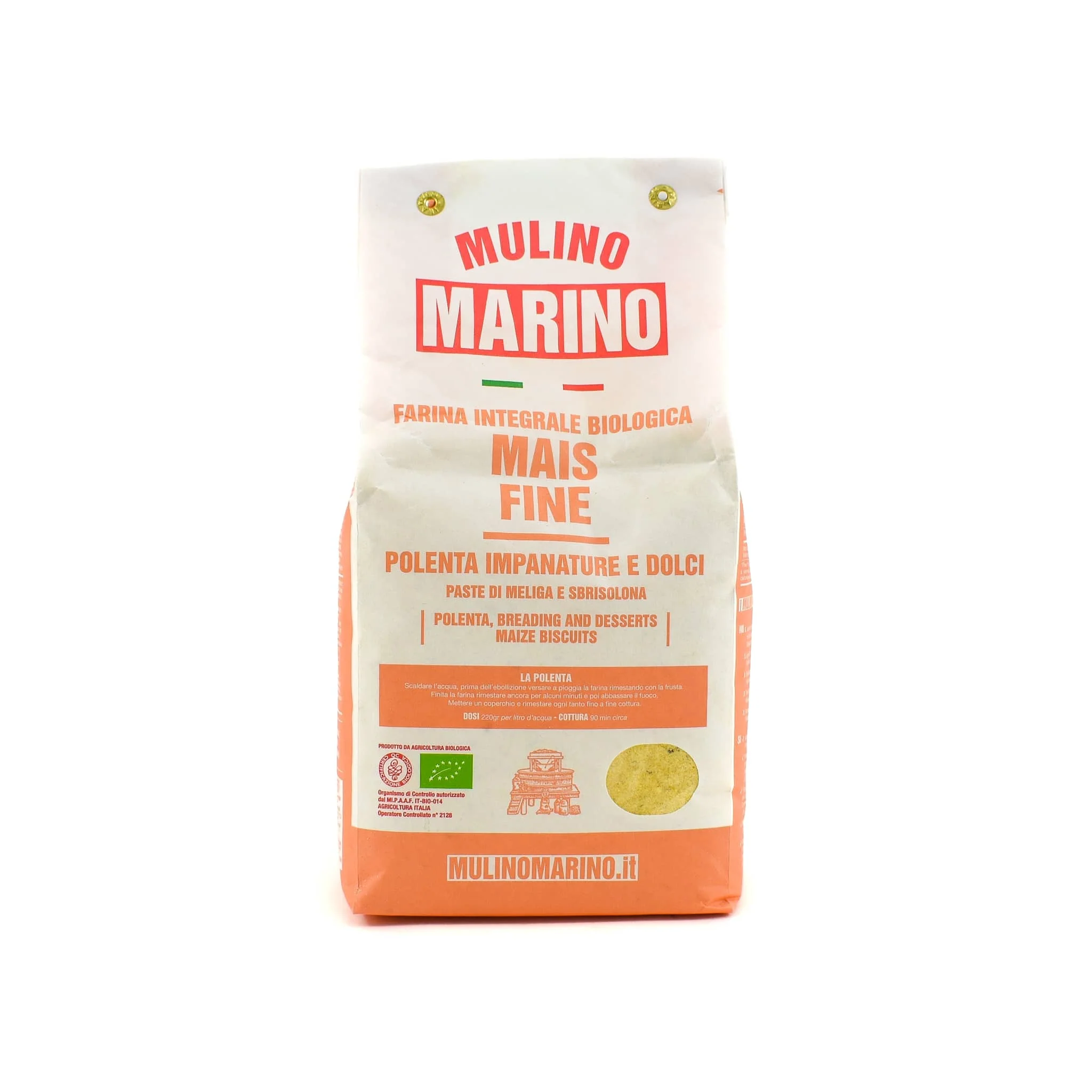 Mulino Marino Organic Yellow Polenta, 1kg