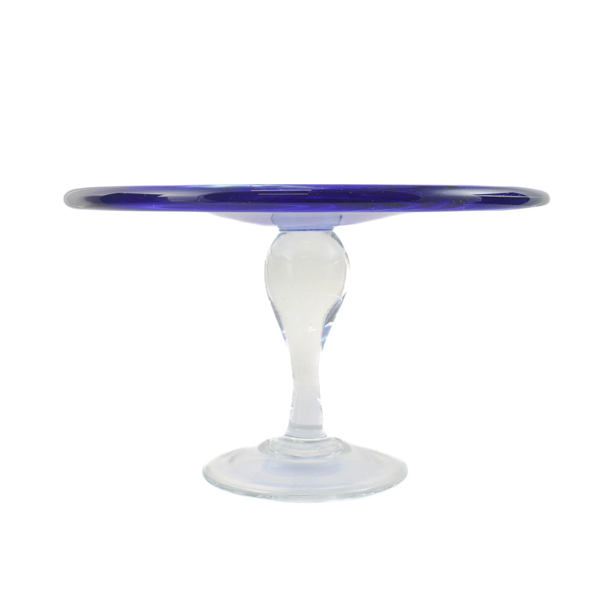 Murano Glass Blue Cake Stand, 25cm - Image 2