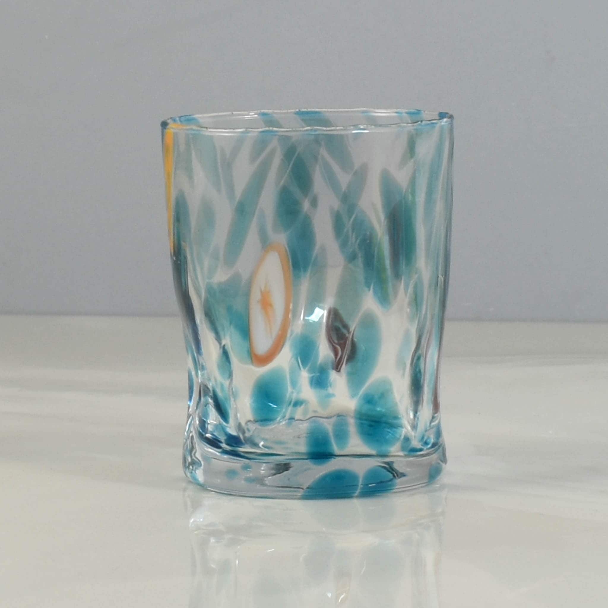 Murano Glass Tumbler, Aquamarine - Image 4