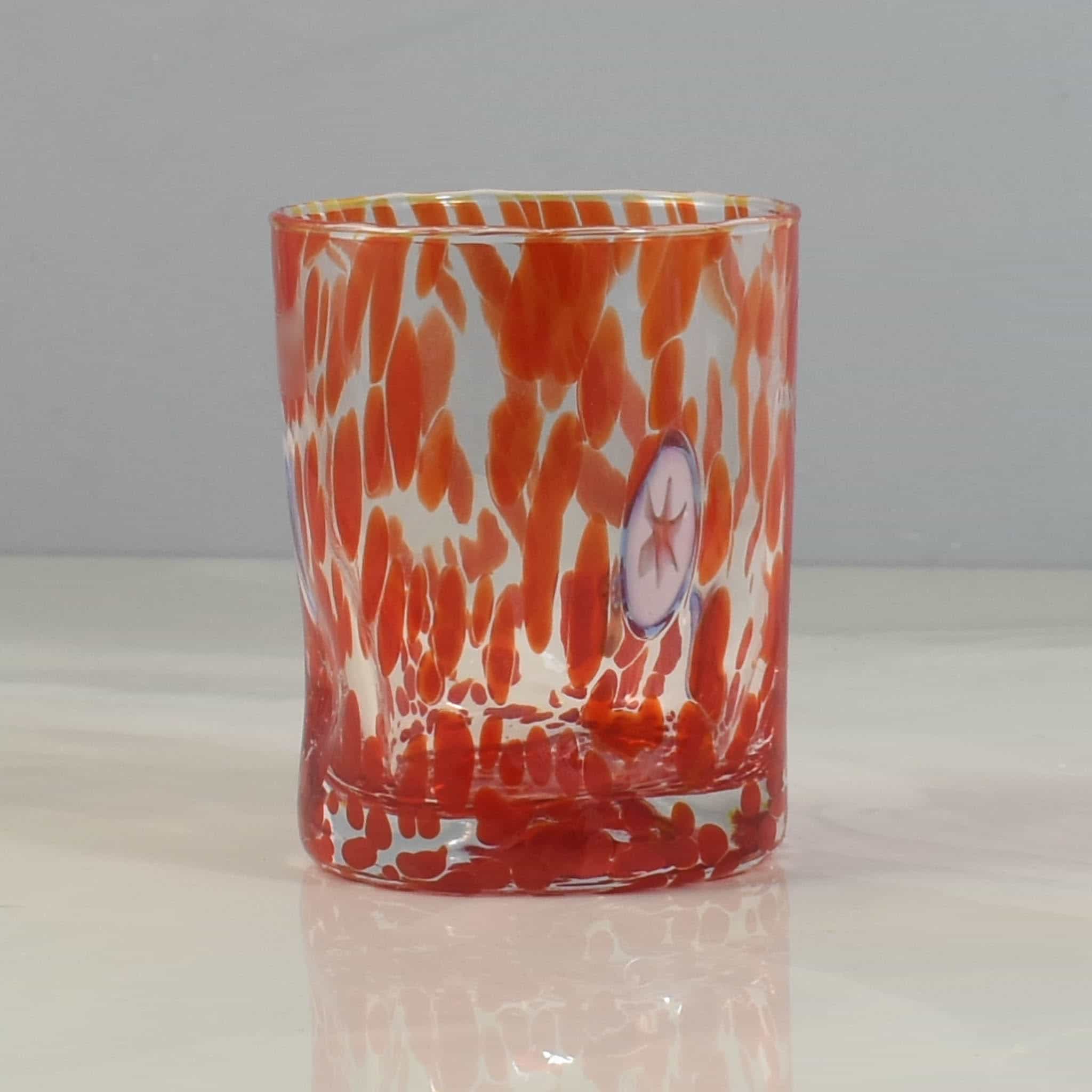 Murano Glass Tumbler, Orange - Image 4