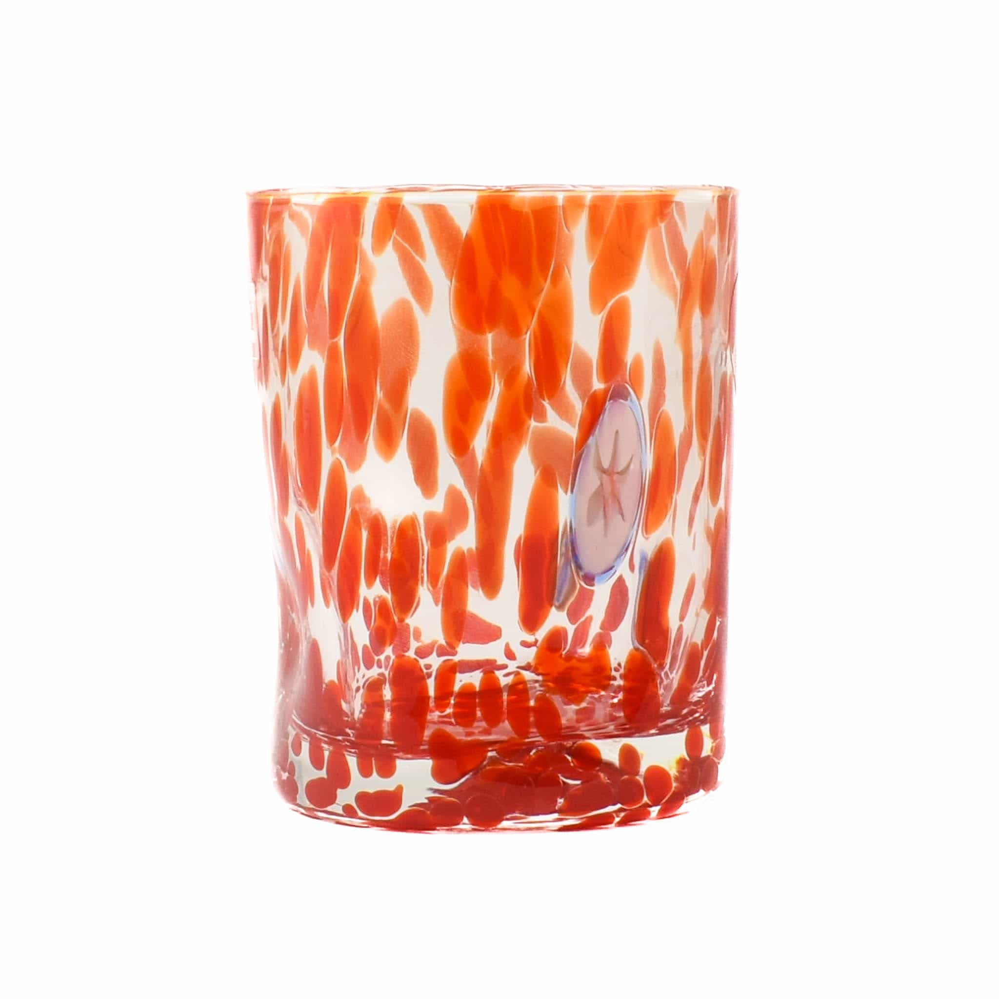 Murano Glass Tumbler, Orange - Image 5